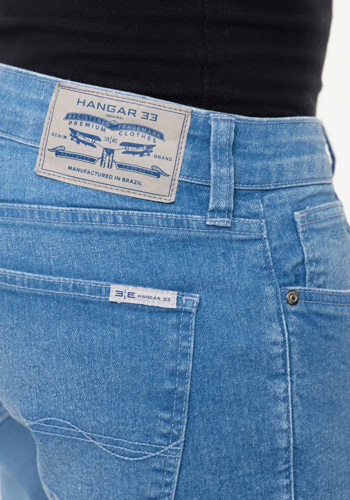 Cal&ccedil;a Jeans Slim Turbofan Masculina Com Bolsos E Elastano, JEANS, large.