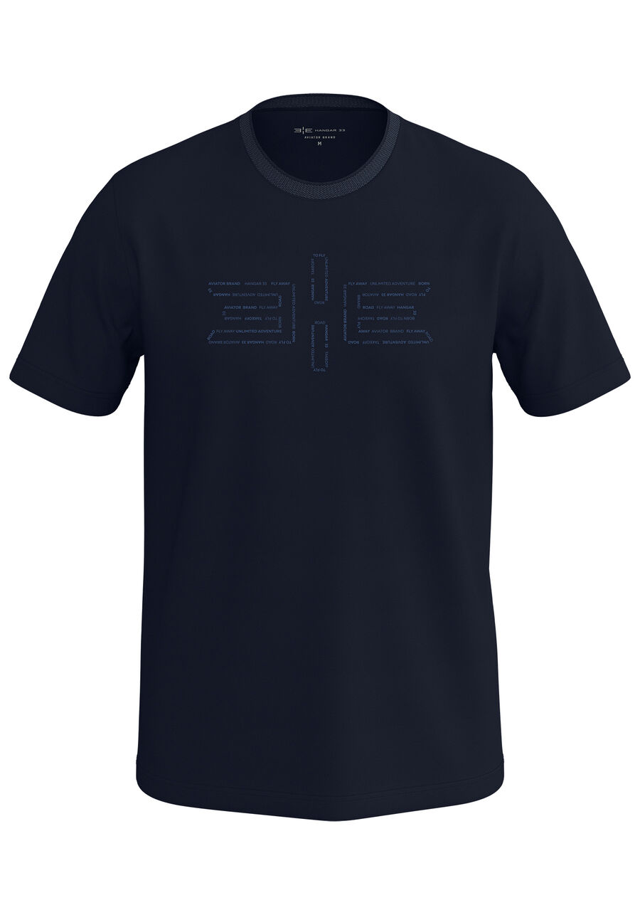 Camiseta Masculina em Malha com Estampa Hangar, . Camiseta Masculina em Malha com Estampa Hangar, , large.