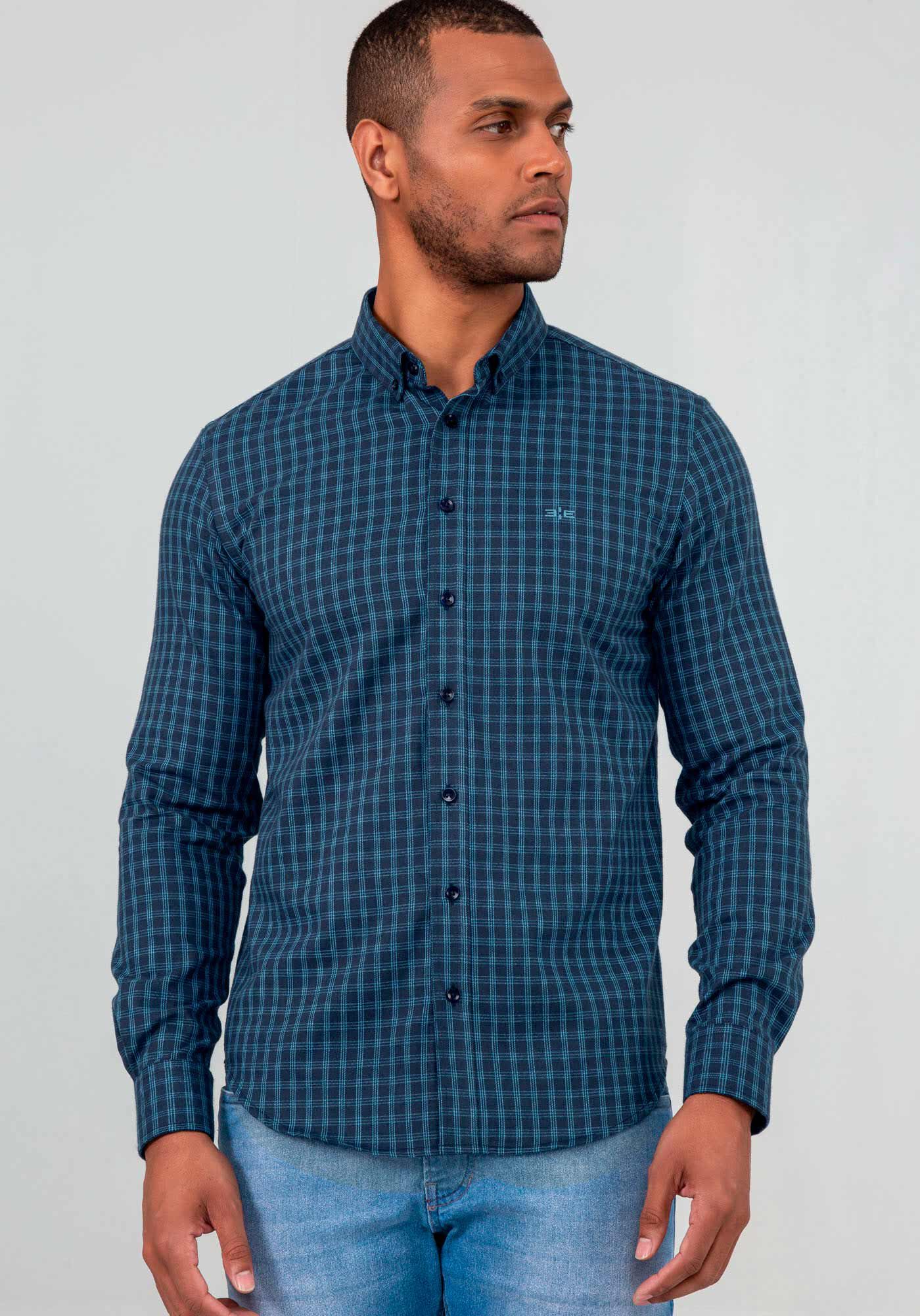 Xadrez camisa hot sale masculina