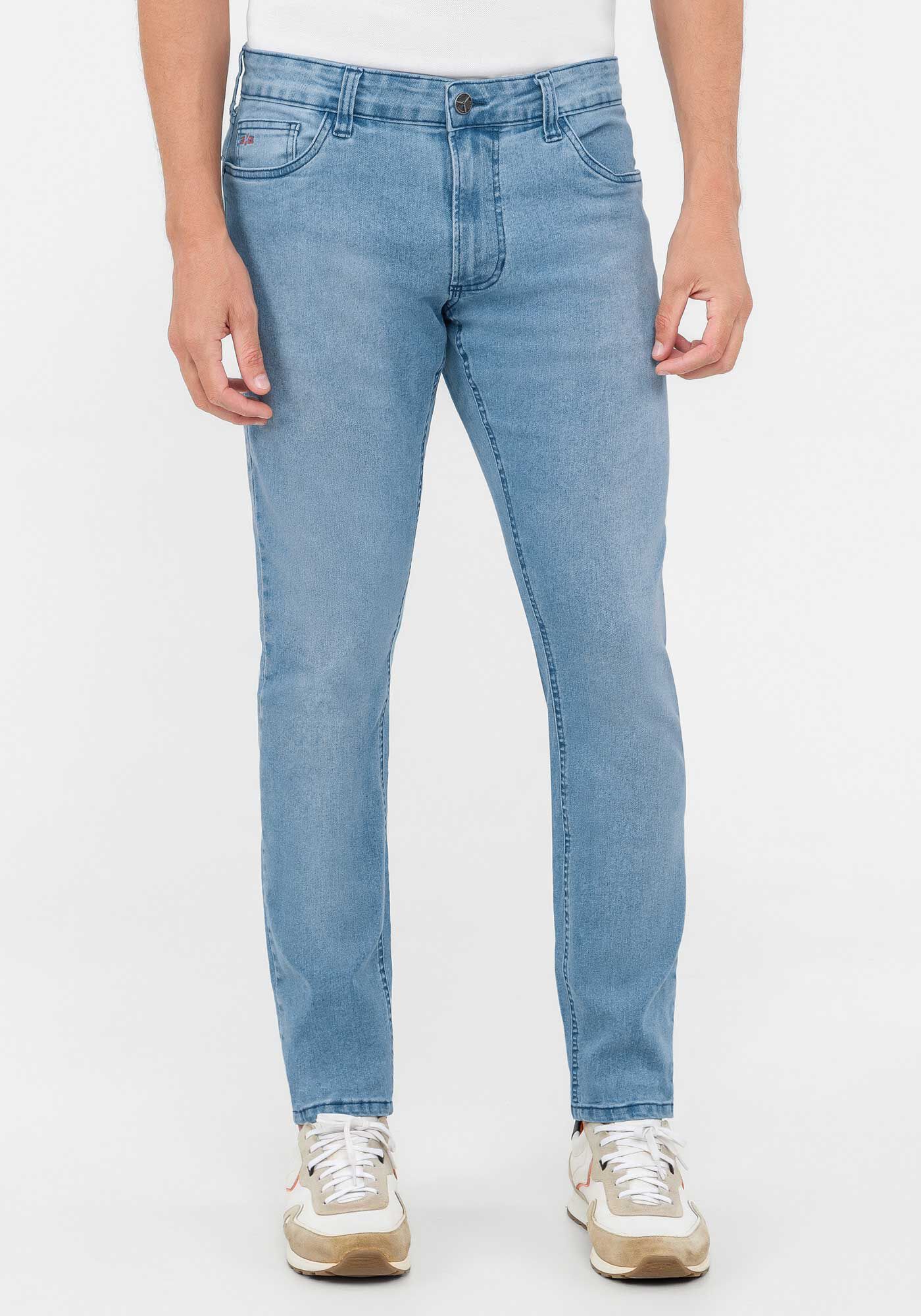 Calça jeans sales com elastano masculina