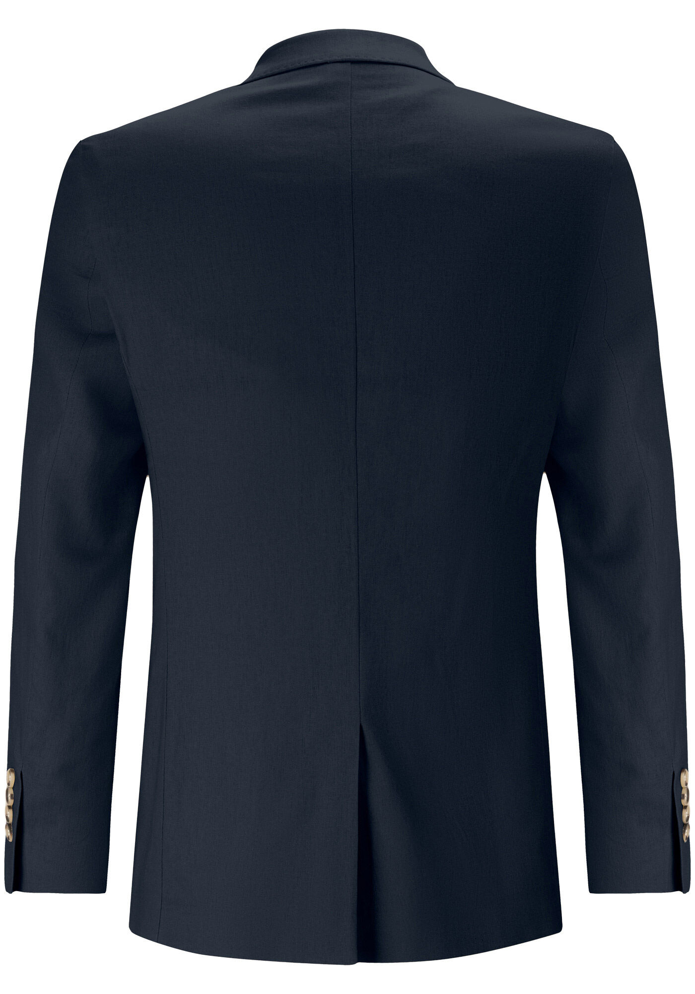 Blazer Slim Comfort Em Tecido Com Linho, MARINHO ACTION, large.