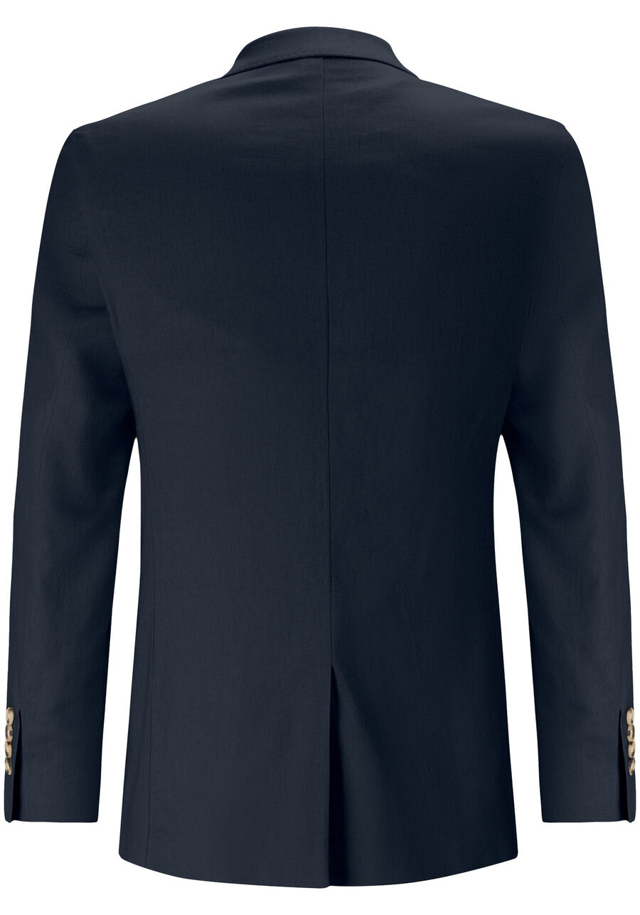 Blazer Slim Comfort Em Tecido Com Linho, MARINHO ACTION. Blazer Slim Comfort Em Tecido Com Linho, MARINHO ACTION, large.