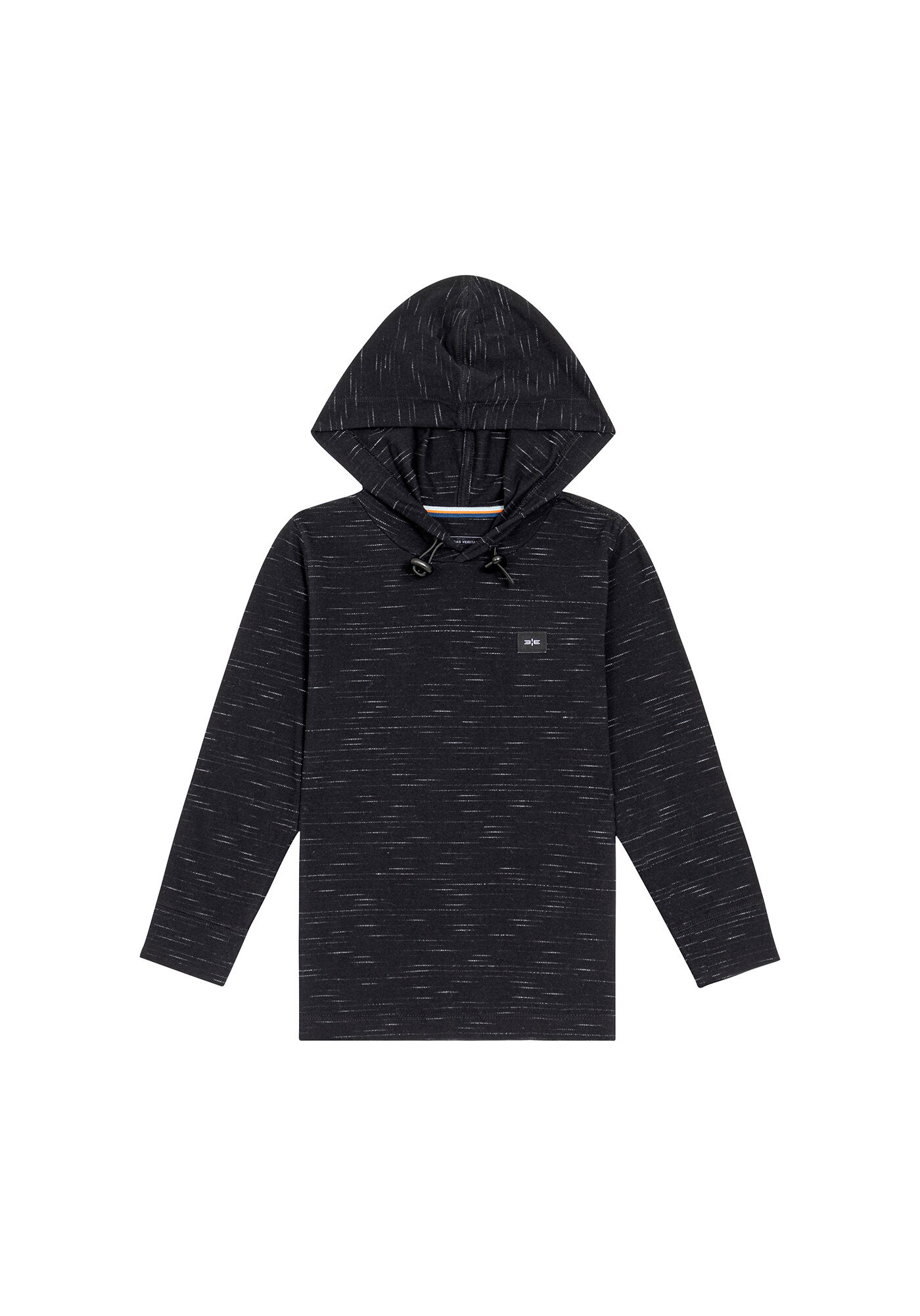 Camisa Manga Longa Capuz Regulador, PRETO REATIVO, large.