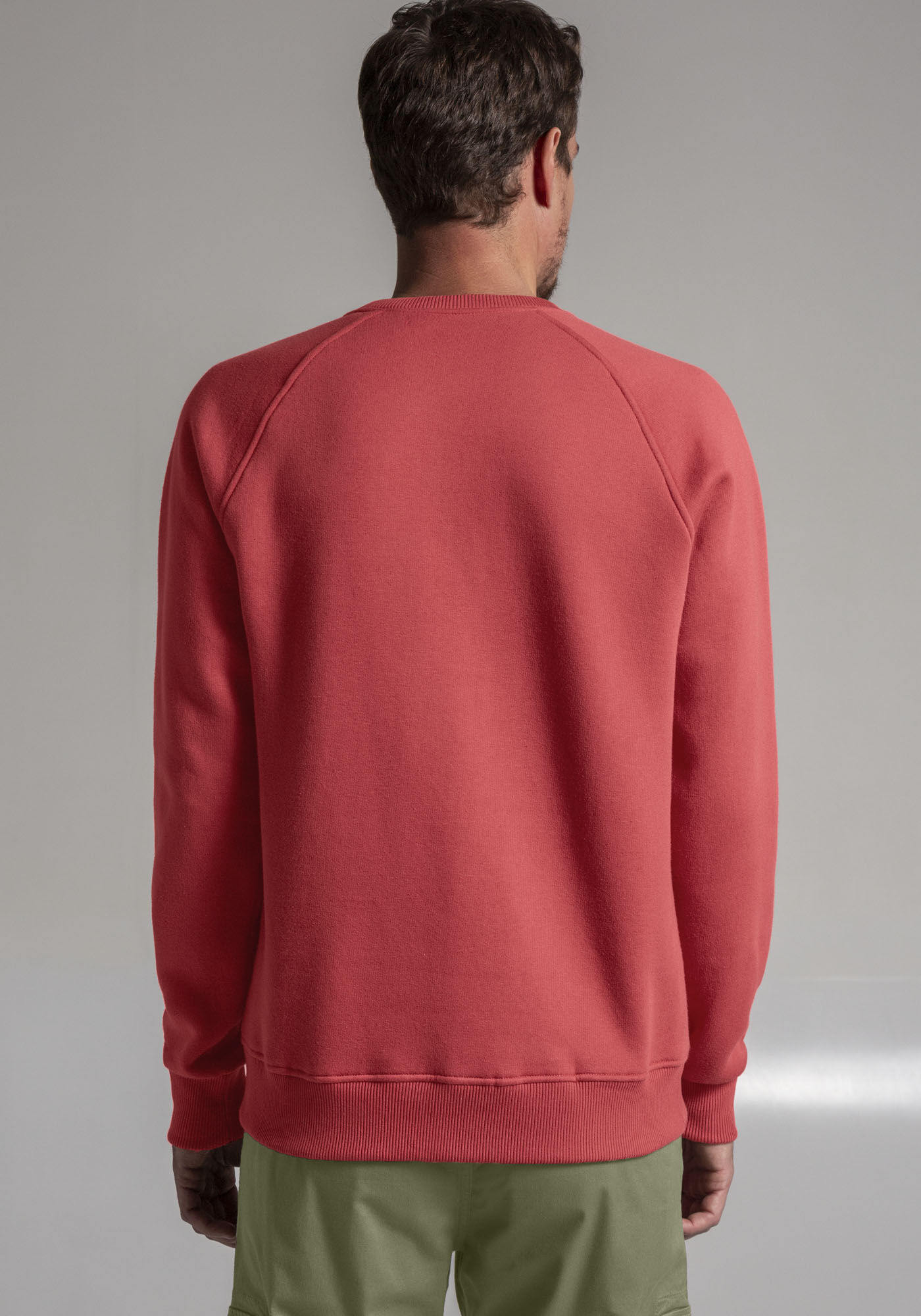 Blus&atilde;o Masculino em Moletom 3 Cabos com Punho, VERMELHO POMME, large.