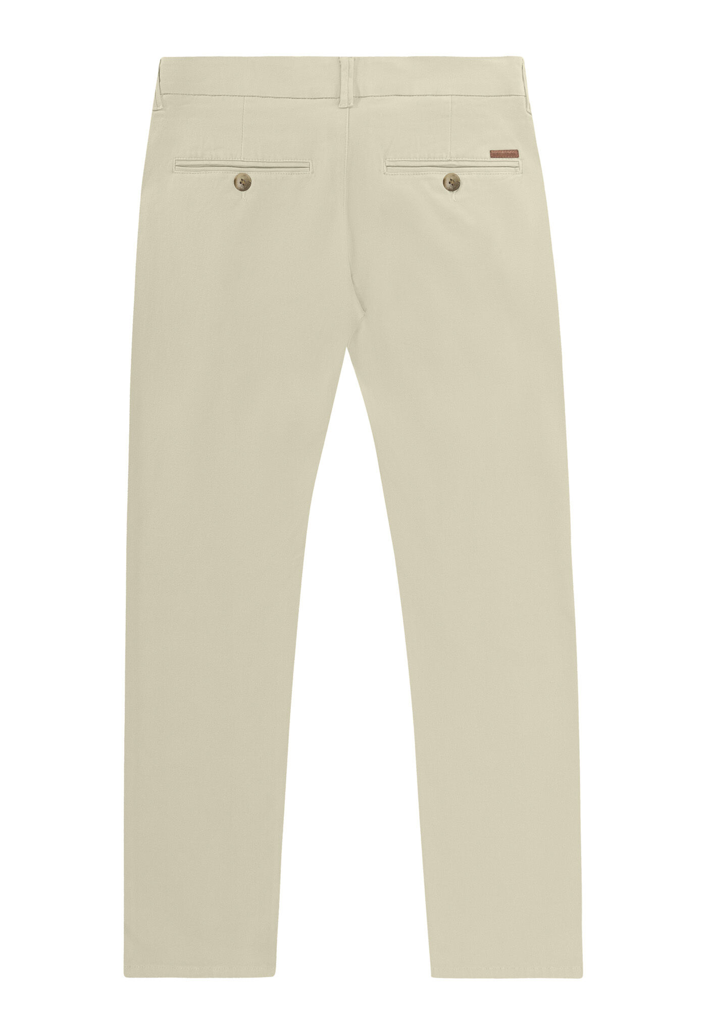 Cal&ccedil;a Sarja Masculina Chino com Shirt Lock, BEGE GELO, large.