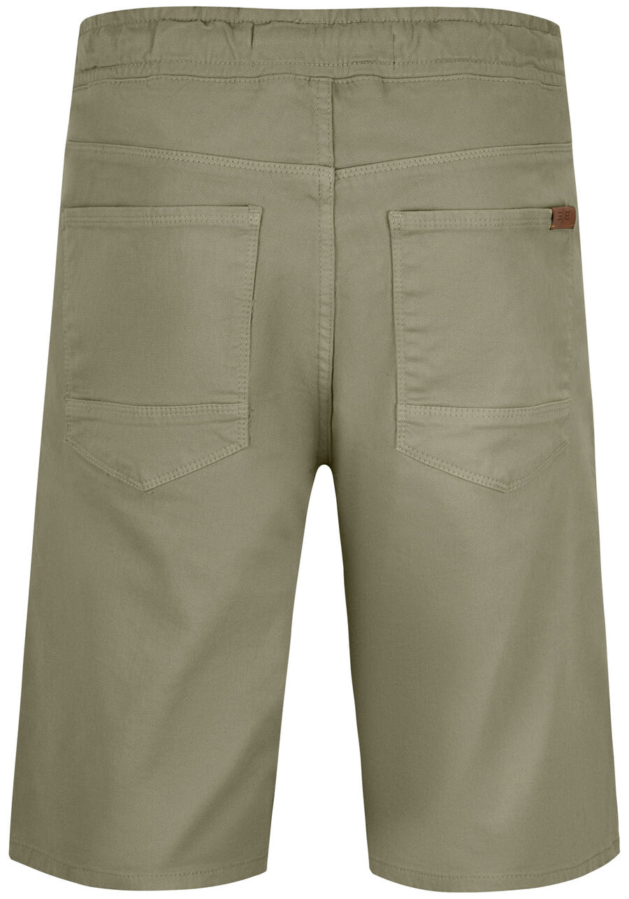 Bermuda Jogging Com Bolsos Em Sarja Denim Malha, VERDE EUCALIPTO. Bermuda Jogging Com Bolsos Em Sarja Denim Malha, VERDE EUCALIPTO, large.