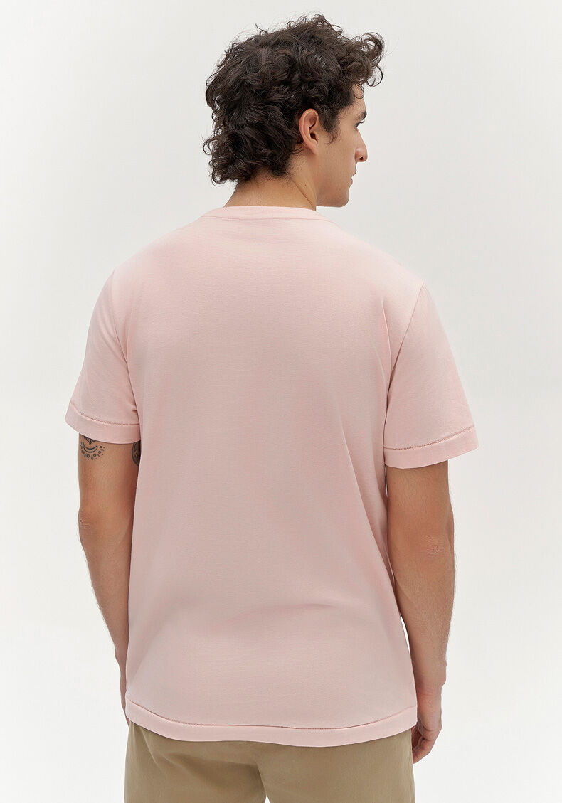 Camiseta Masculina em Malha Paletizada Estampada, ROSA PLANE, large.