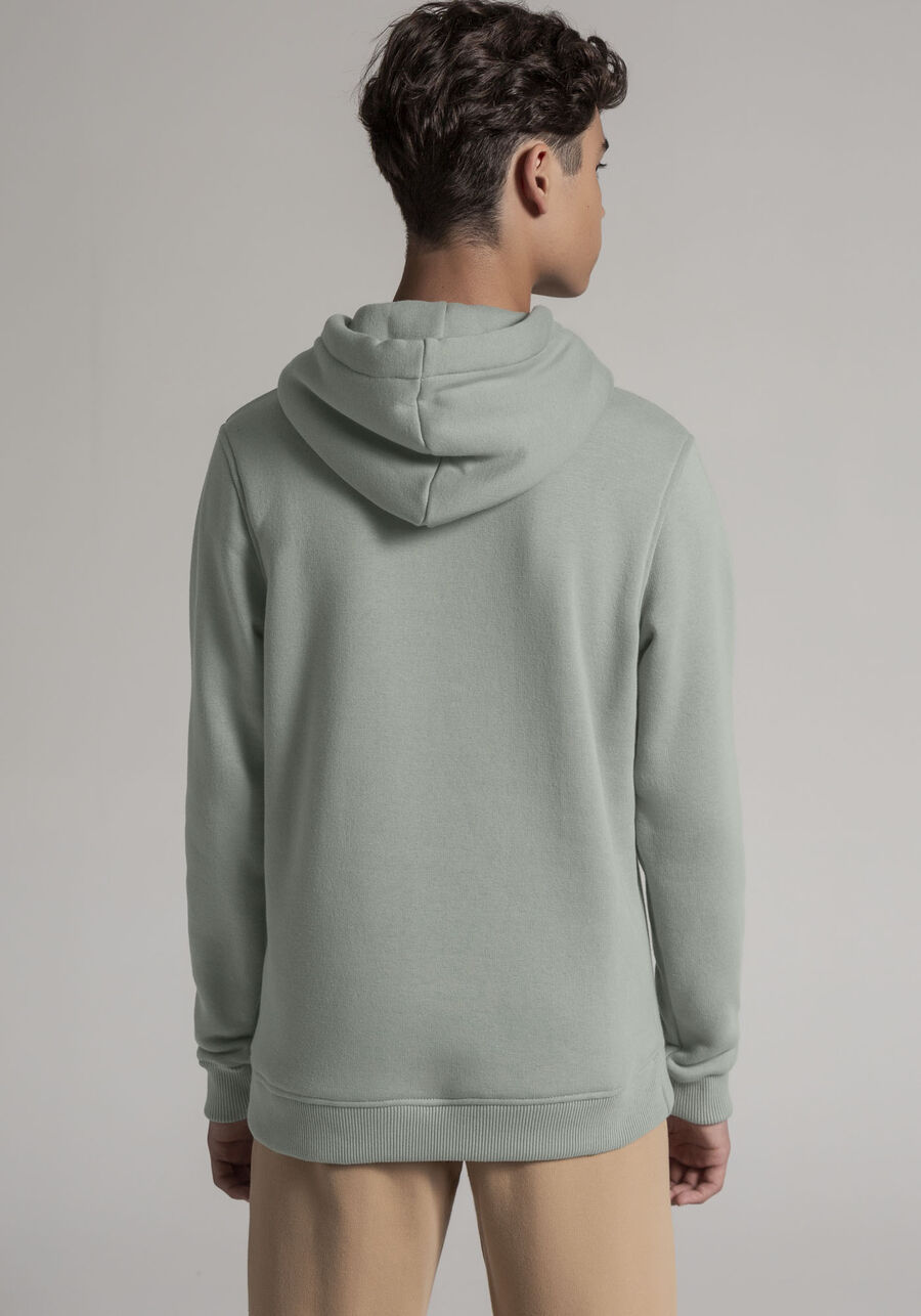 Blusão Juvenil em Moletom 3 Cabos com Capuz, VERDE TEOS. Blusão Juvenil em Moletom 3 Cabos com Capuz, VERDE TEOS, large.