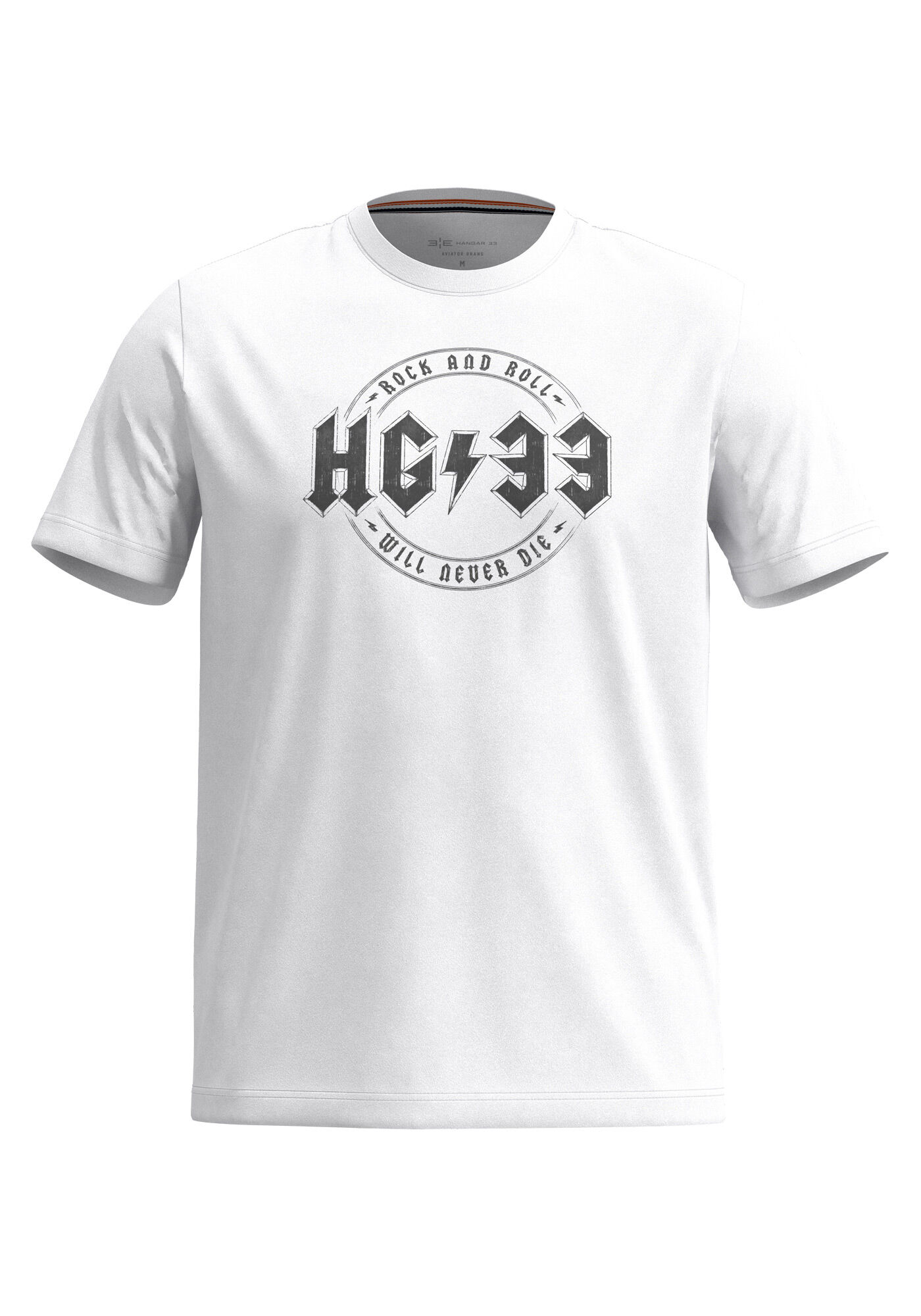 Camiseta De Mangas Curtas Com Estampa Localizada Meia Malha, BRANCO, large.