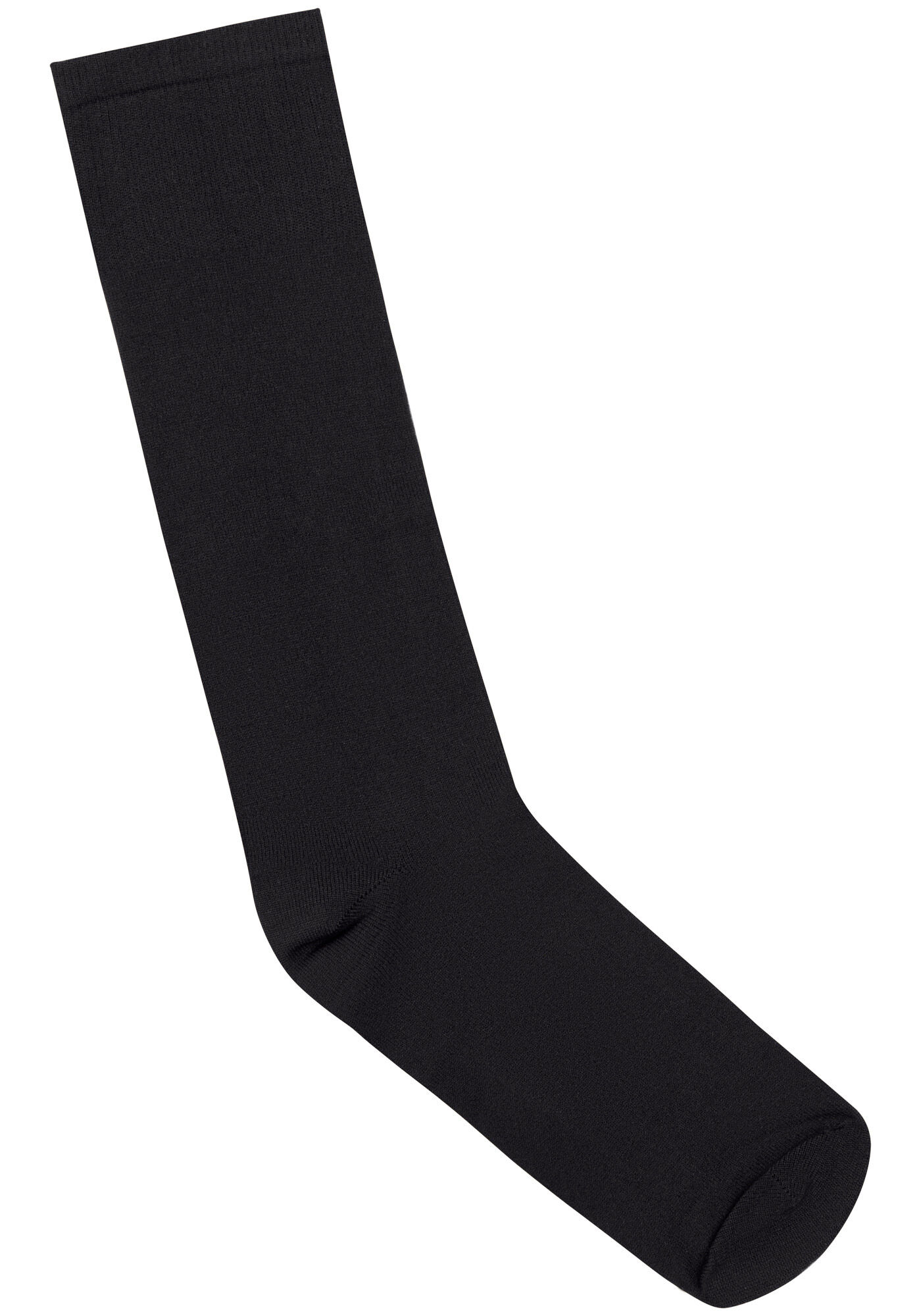 Meia Social Malha Poliamida, PRETO REATIVO, large.