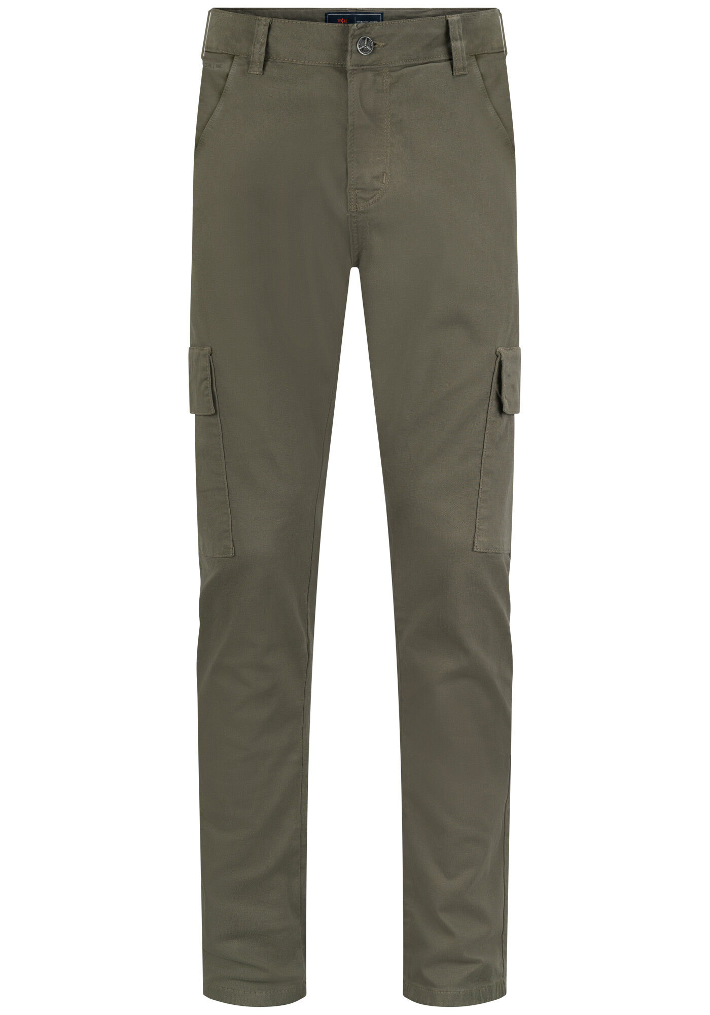 Cal&ccedil;a Jogging Com Bolso Cargo Em Sarja Denim Malha, VERDE FURIA, large.