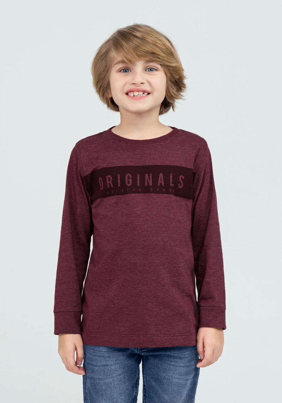 Camiseta Manga Longa Tal Pai Tal Filho Infantil, BORDO WITCH, large.