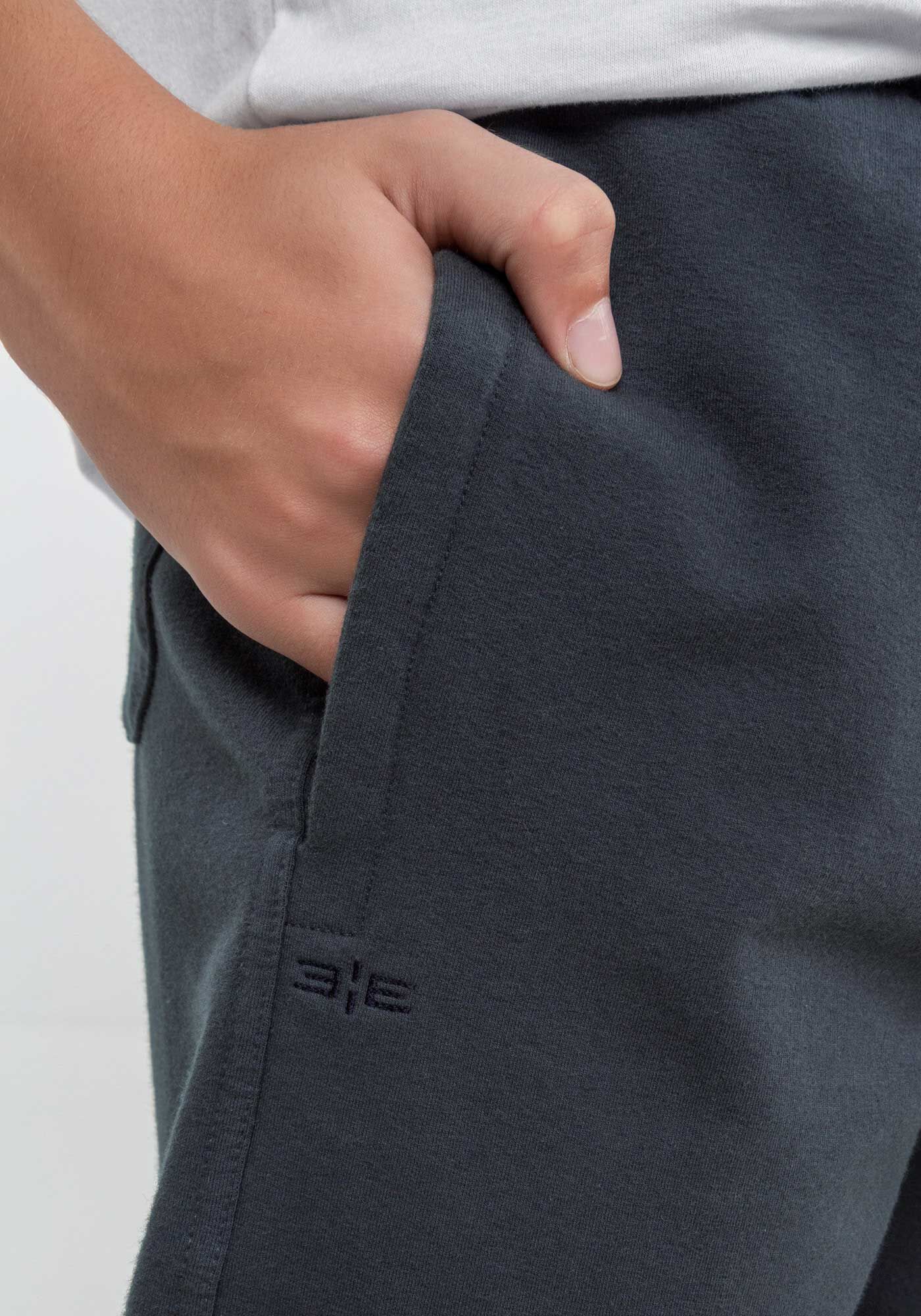 Bermuda Cl&aacute;ssica em Molecotton com Cadar&ccedil;o Juvenil, CINZA CYBER, large.