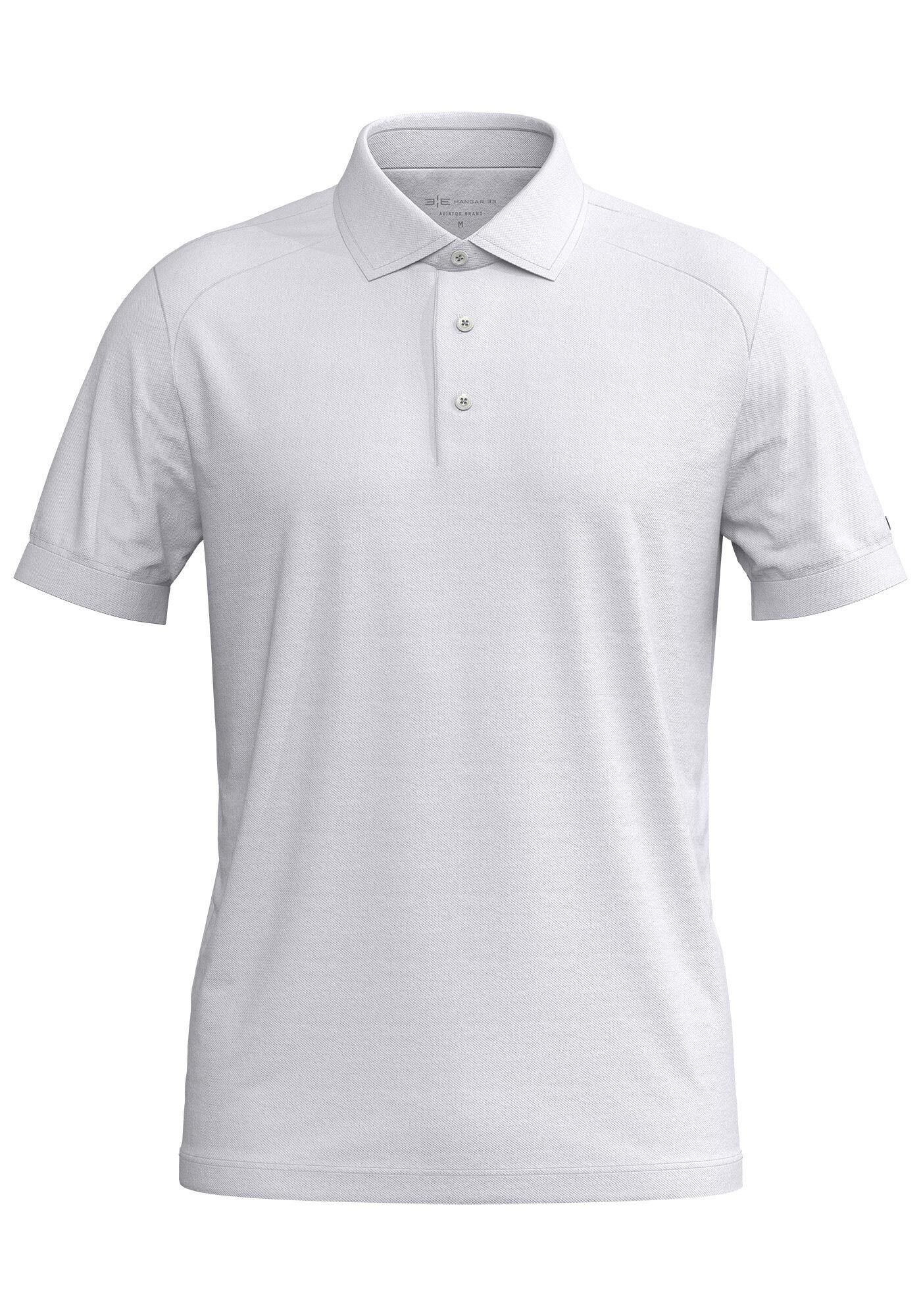 Camisa Polo Masculina em Malha Piquet, BRANCO, large.