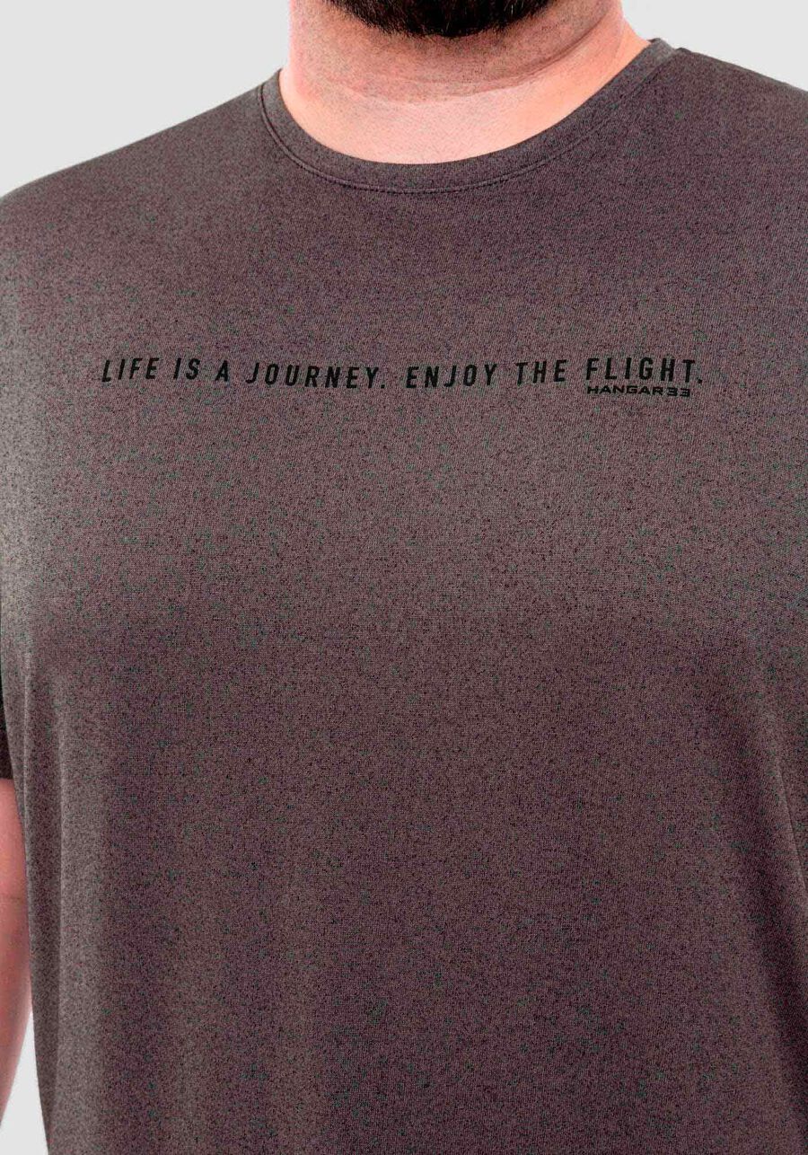 Camisa Masculina em Malha Estonada Big & Tall, CINZA NOTI. Camisa Masculina em Malha Estonada Big & Tall, CINZA NOTI, large.