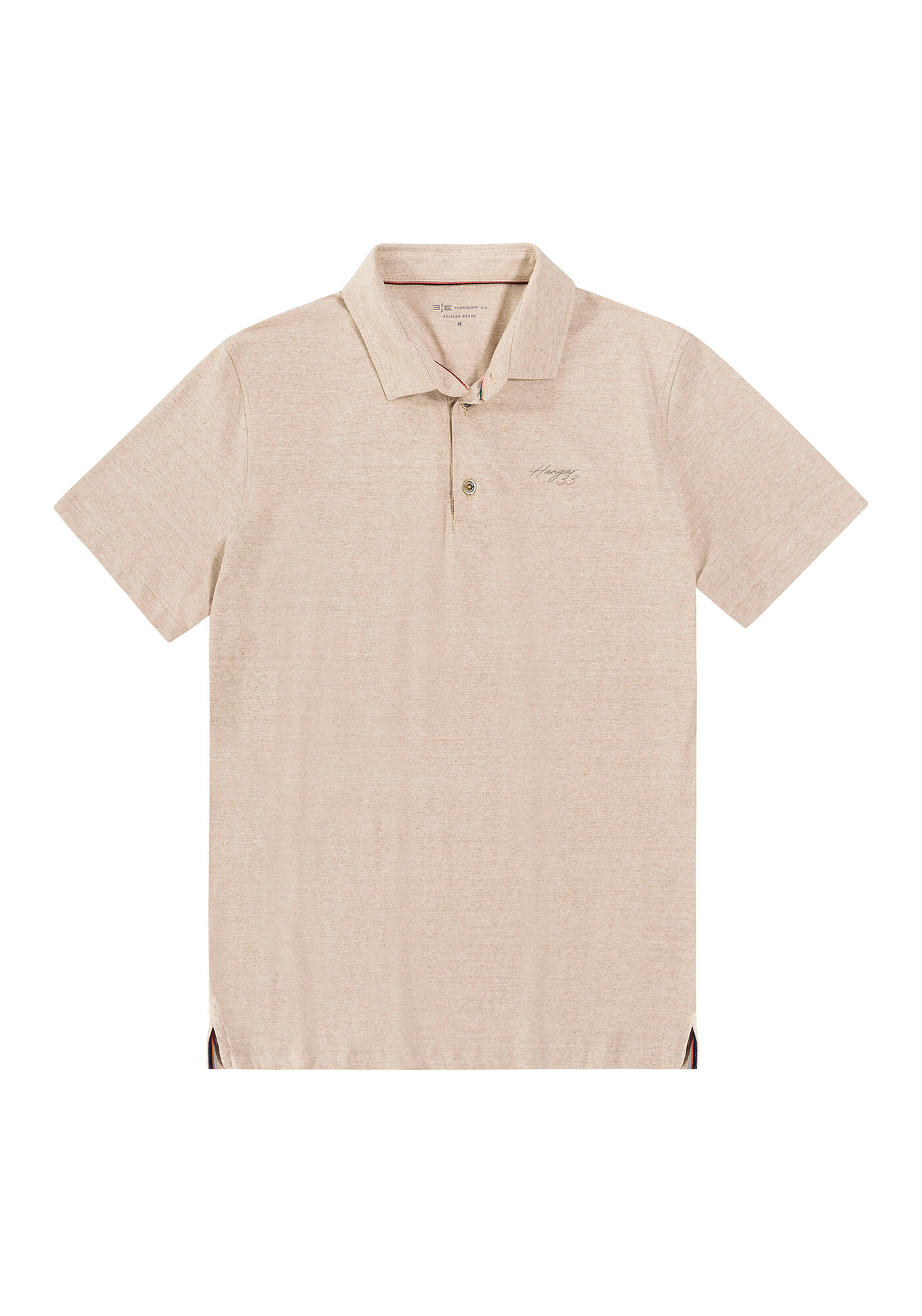 Camisa Polo Malha Terra com Retil&iacute;nea, BEGE COUNTRY, large.