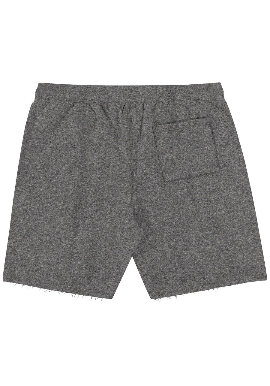 Bermuda em Moletom com bolso Big e Tall, MESCLA ESCURO. Bermuda em Moletom com bolso Big e Tall, MESCLA ESCURO, large.