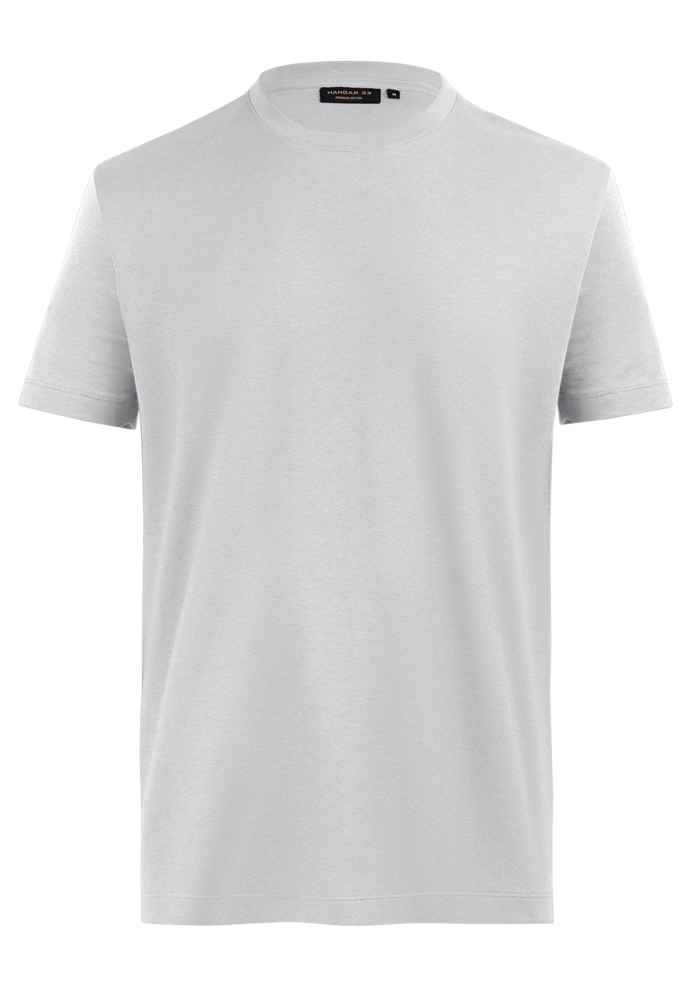 Camiseta De Mangas Curtas Em Malha Premium, BRANCO, large.