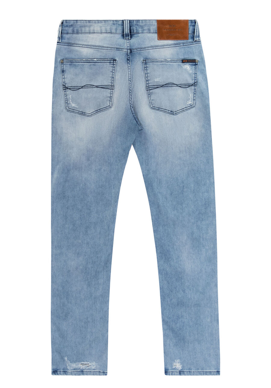 Calça Jeans Masculina Slim com Detalhe Bolso, JEANS, large.