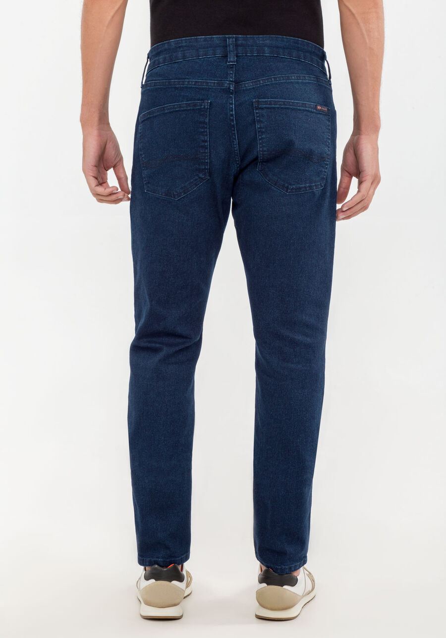 Calça Jeans Masculina Slim Escura com Elastano, JEANS, large.