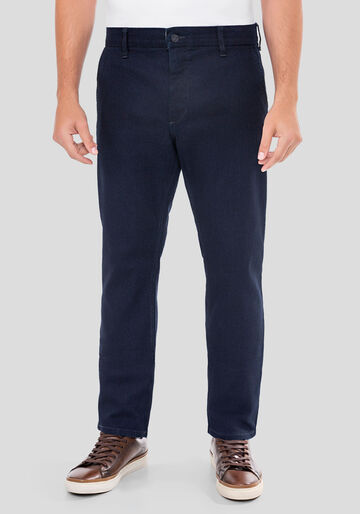 Calça Jeans Masculina Reta Chino com Elasticidade, JEANS, large.