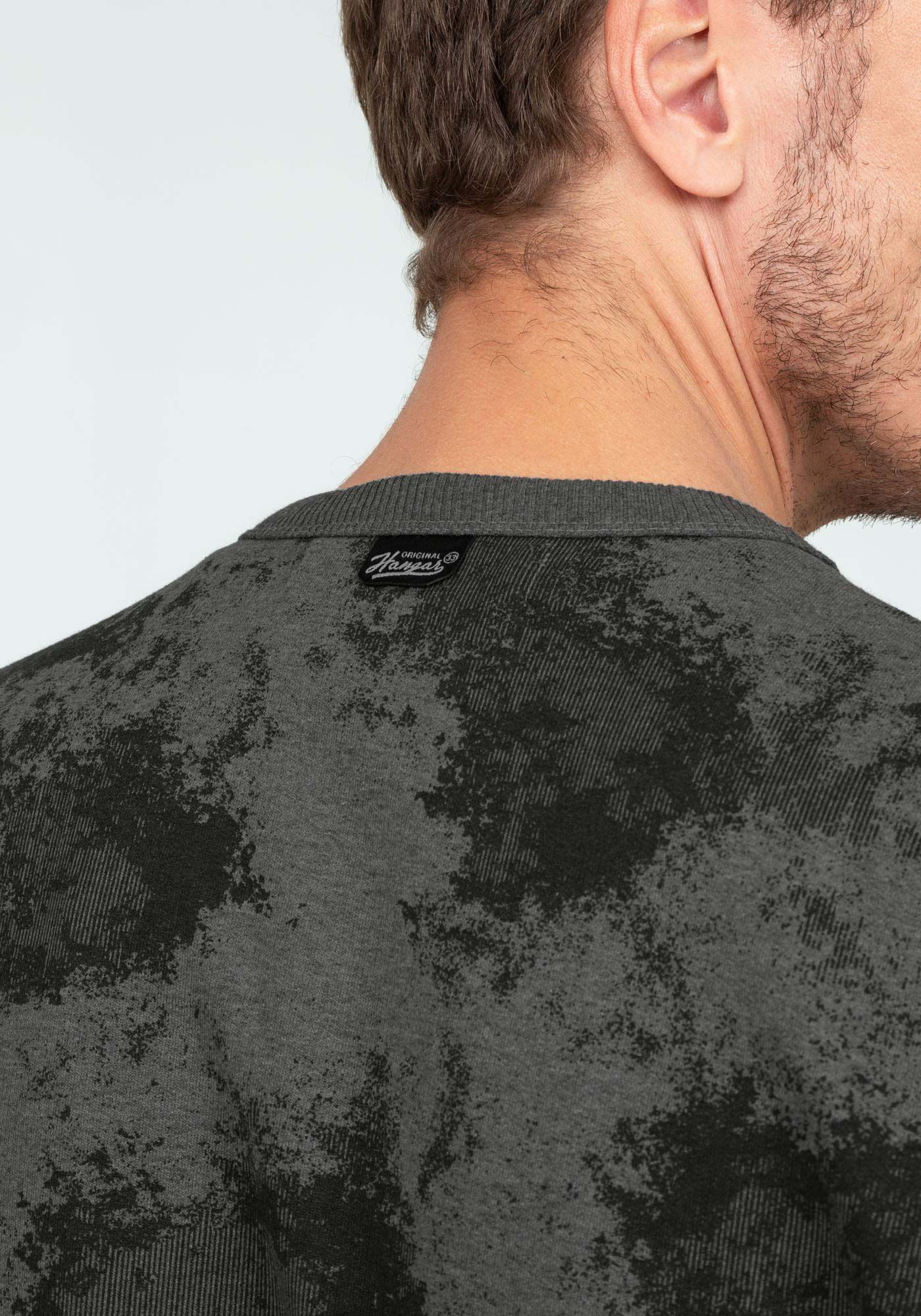 Blus&atilde;o Manga Longa em Moletom Estampado, MAPA VERDE, large.