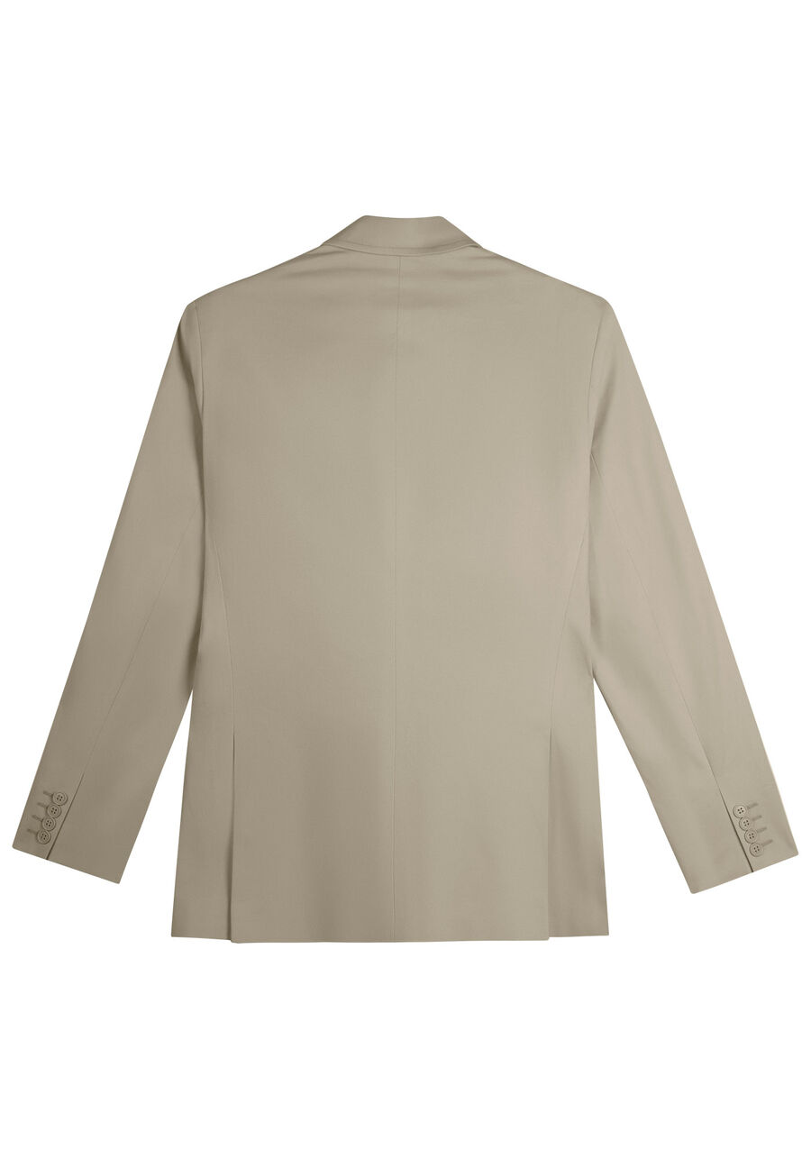 Blazer Social Comfort Em Sarja Com Elastano, BEGE RUSSET. Blazer Social Comfort Em Sarja Com Elastano, BEGE RUSSET, large.
