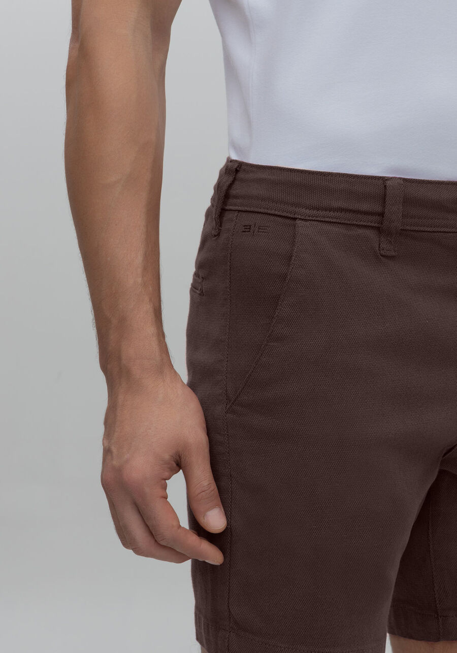 Shorts Sarja Masculino Estilo Ponto Roma, MARROM EGGPLANT. Shorts Sarja Masculino Estilo Ponto Roma, MARROM EGGPLANT, large.