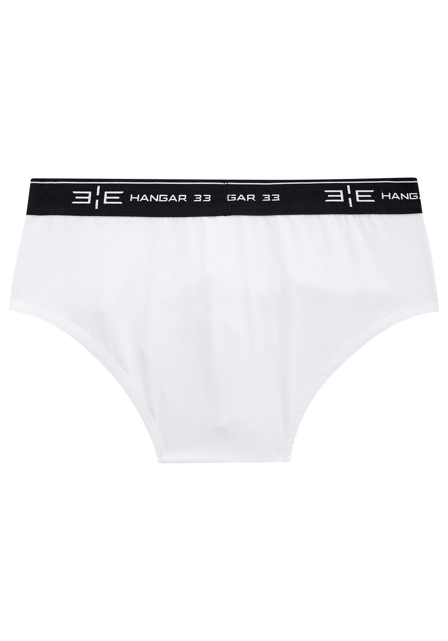 Cueca Slip Em Malha De Algodão Com Elastano, BRANCO. Cueca Slip Em Malha De Algodão Com Elastano, BRANCO, large.