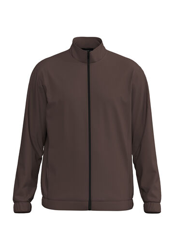 Jaqueta Leve Com Zíper E Gola, MARROM MEDITERRANEO. Jaqueta Leve Com Zíper E Gola, MARROM MEDITERRANEO, large.