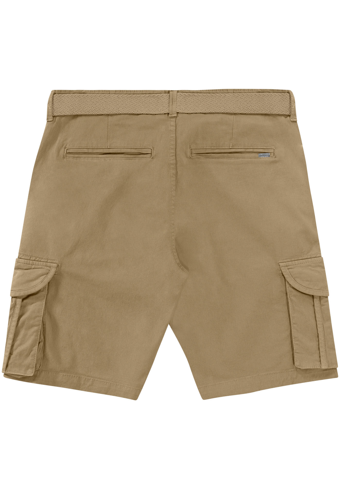 Bermuda Sarja Reta Cargo com Cinto, CAQUI RAIZ, large.