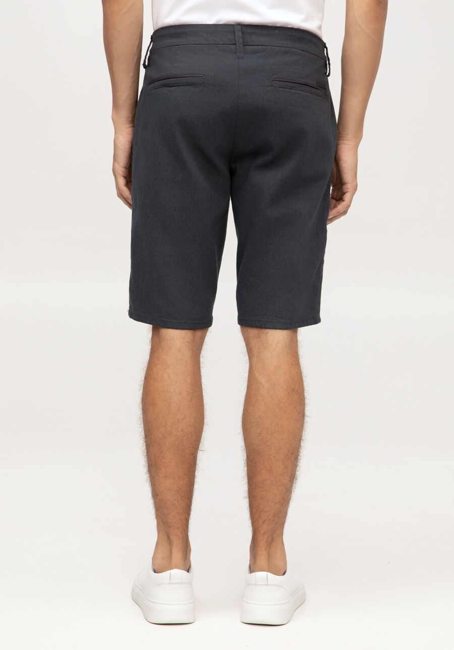 Bermuda Sarja Masculina Alfaiataria com Elastano, MARINHO IMPERIO. Bermuda Sarja Masculina Alfaiataria com Elastano, MARINHO IMPERIO, large.