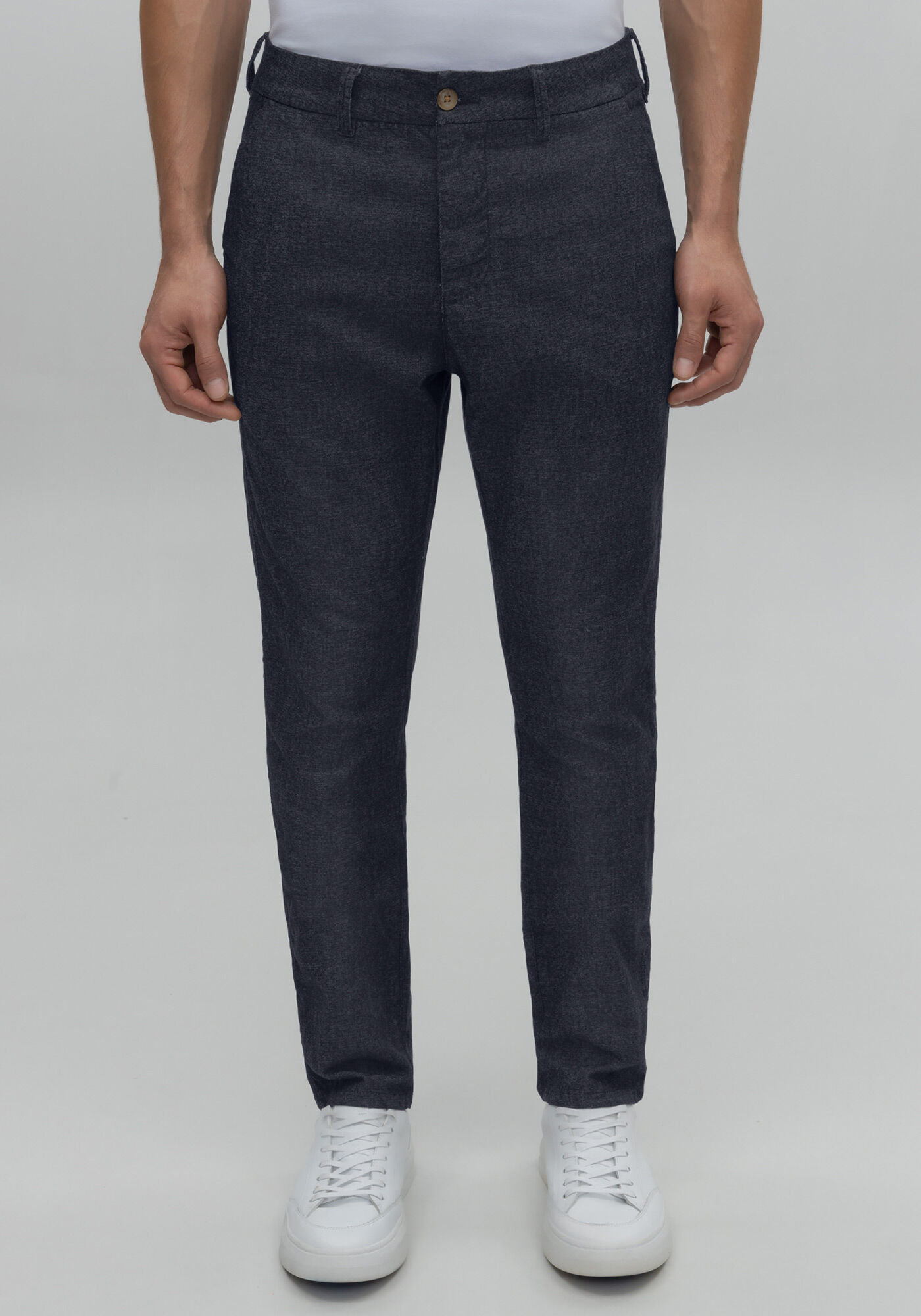 Cal&ccedil;a Chino Slim Turbofan Em Sarja Com Elastano, MARINHO IMPERIO, large.