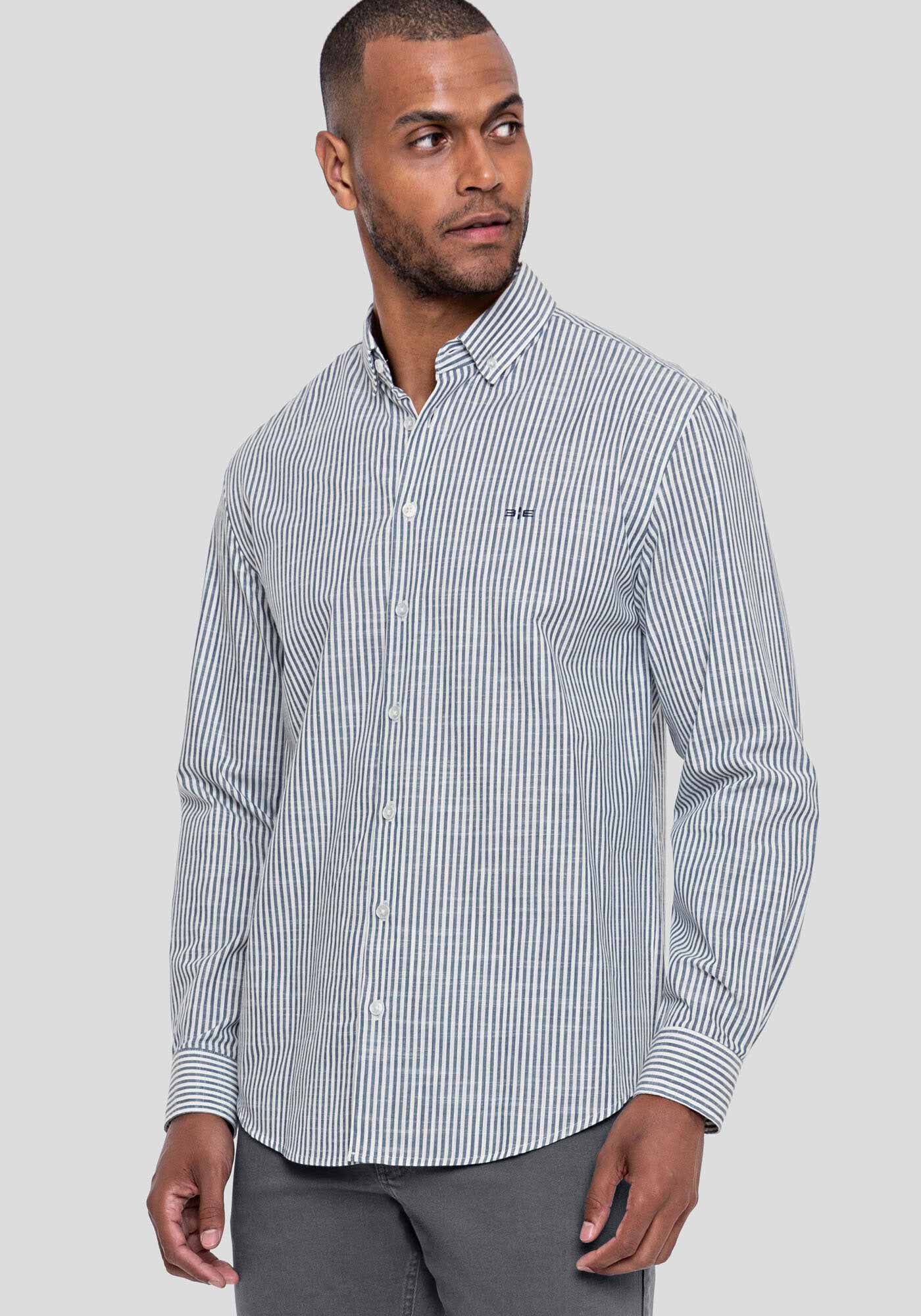 Blusa masculina listrada hotsell