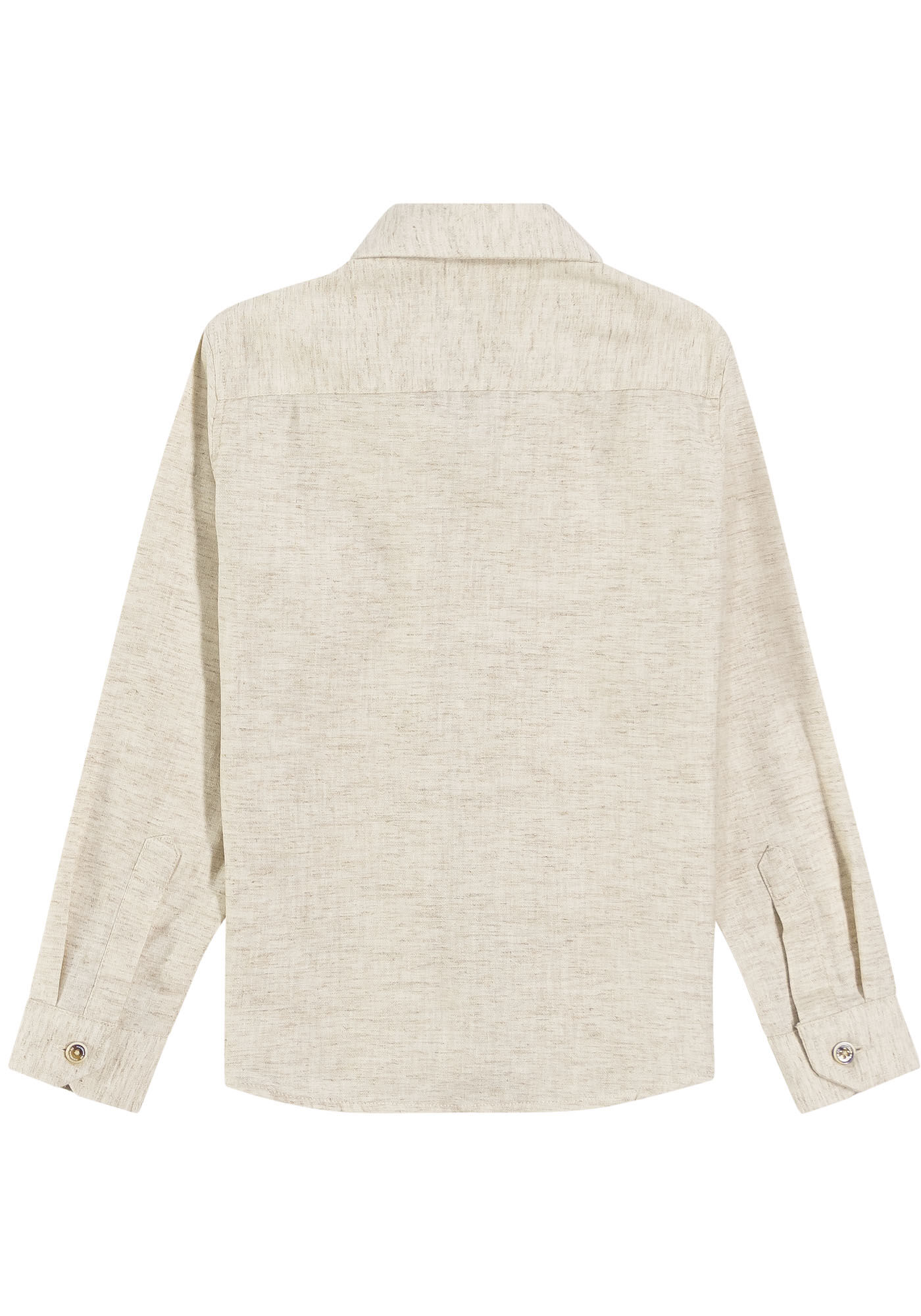 Camisa Infantil Menino em Linho Tal Pai Tal Filho, BRANCO OFF WHITE, large.