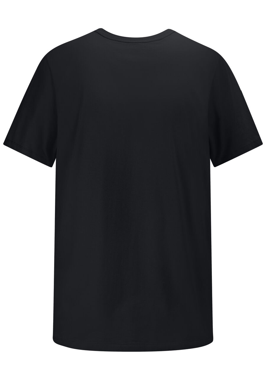Camiseta Masculina Big & Tall em Malha Estampada, PRETO REATIVO. Camiseta Masculina Big & Tall em Malha Estampada, PRETO REATIVO, large.