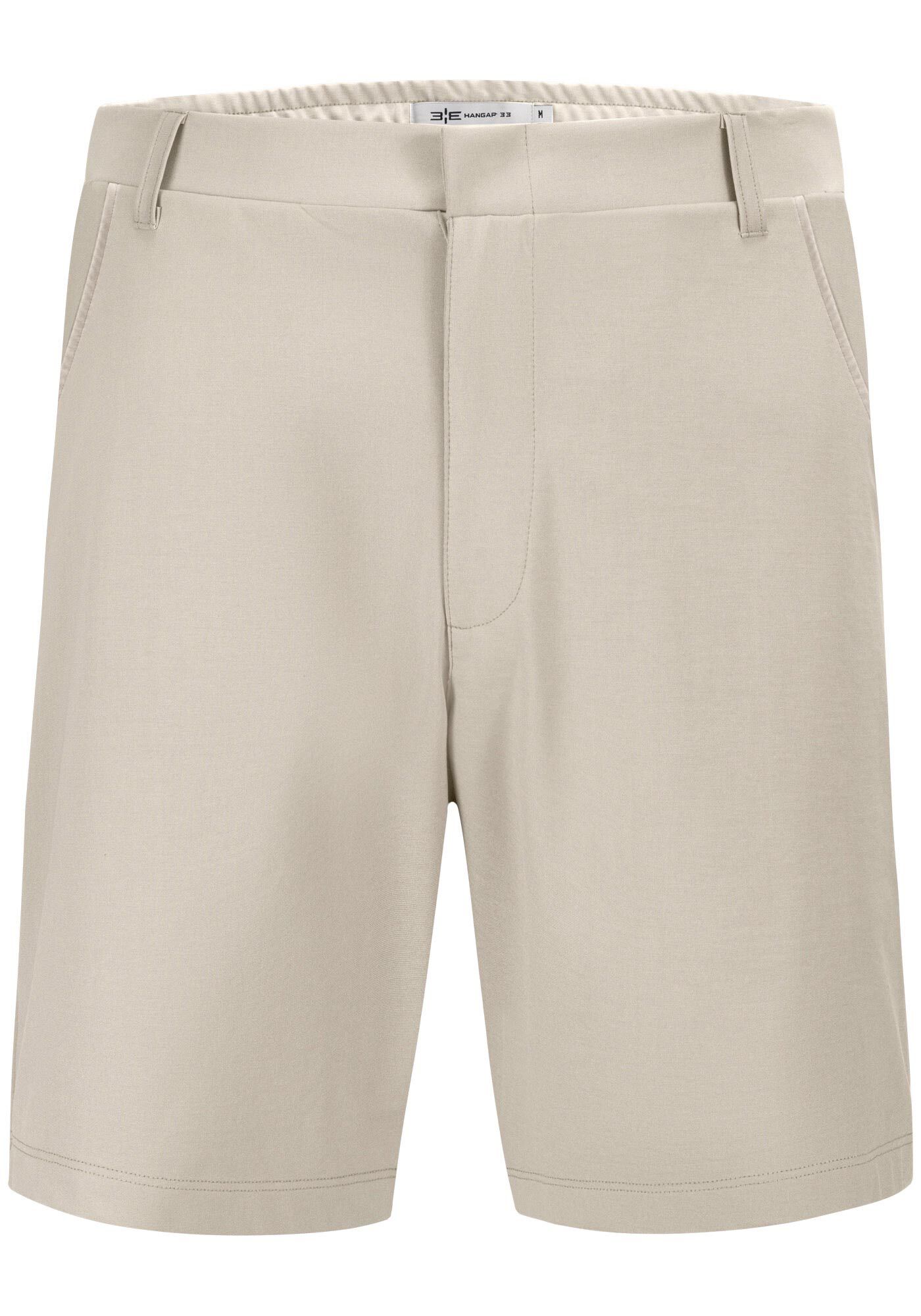 Shorts Masculino em Malha Premium Alfaiataria, BEGE RUSSET, large.