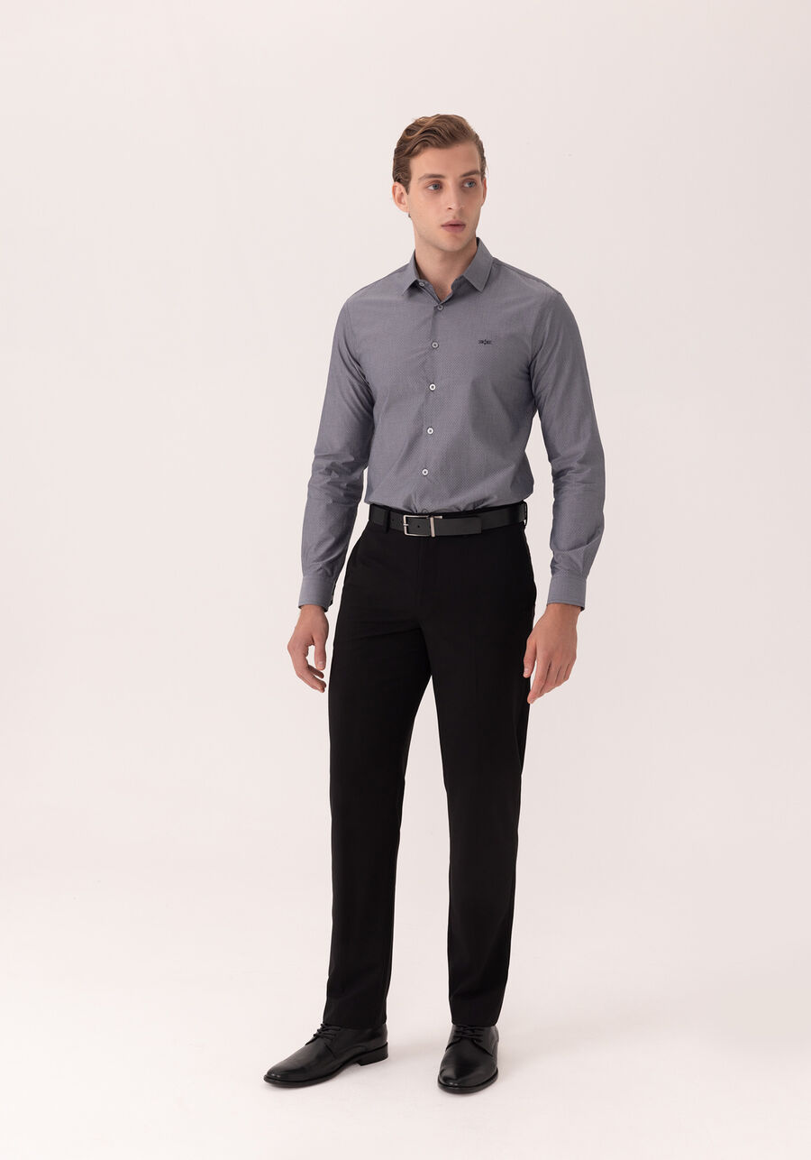 Calça Masculina Com Passantes E Bolsos Funcionais, PRETO REATIVO. Calça Masculina Com Passantes E Bolsos Funcionais, PRETO REATIVO, large.