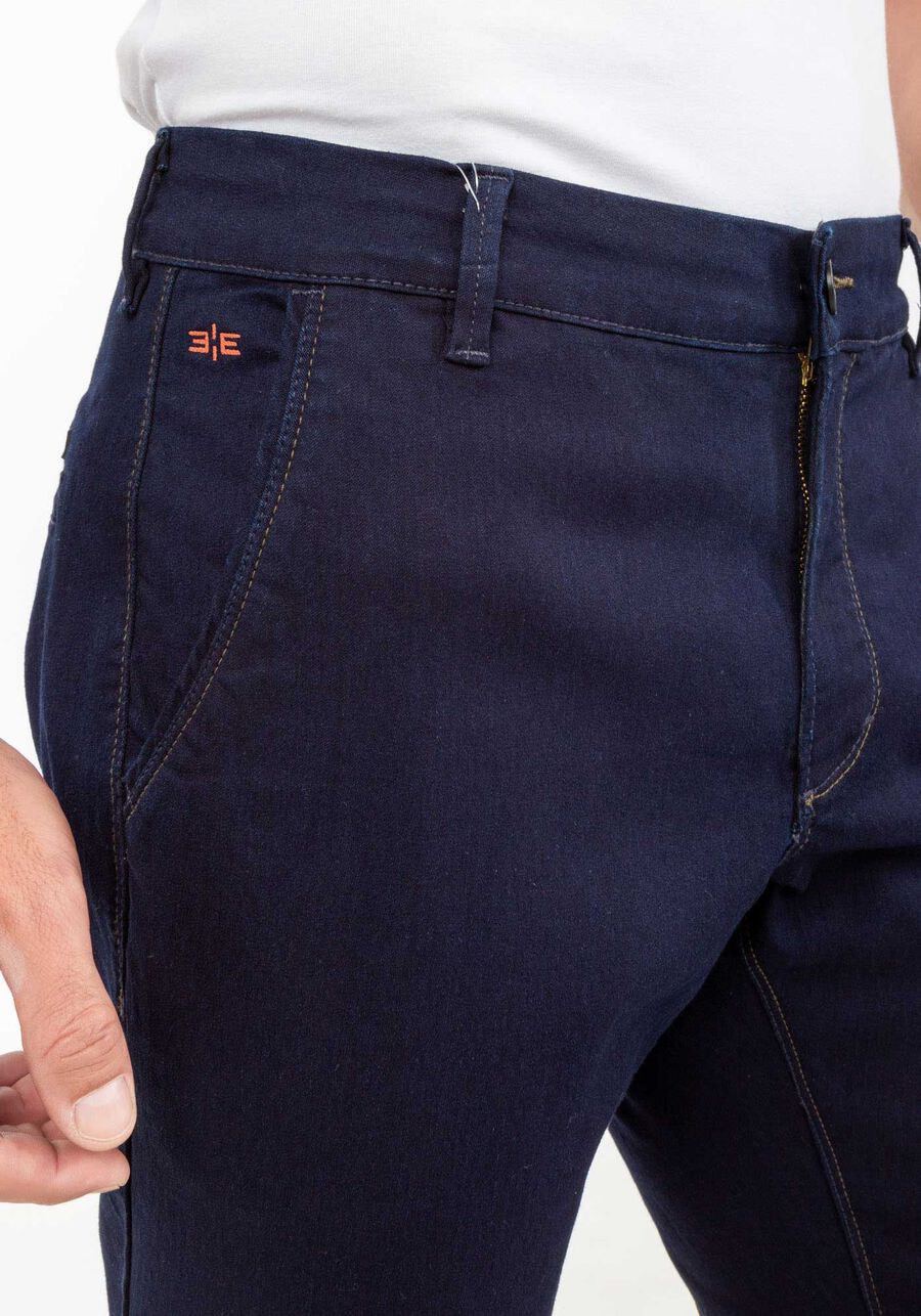 Calça Jeans Masculina Skinny Denim Escuro, JEANS, large.