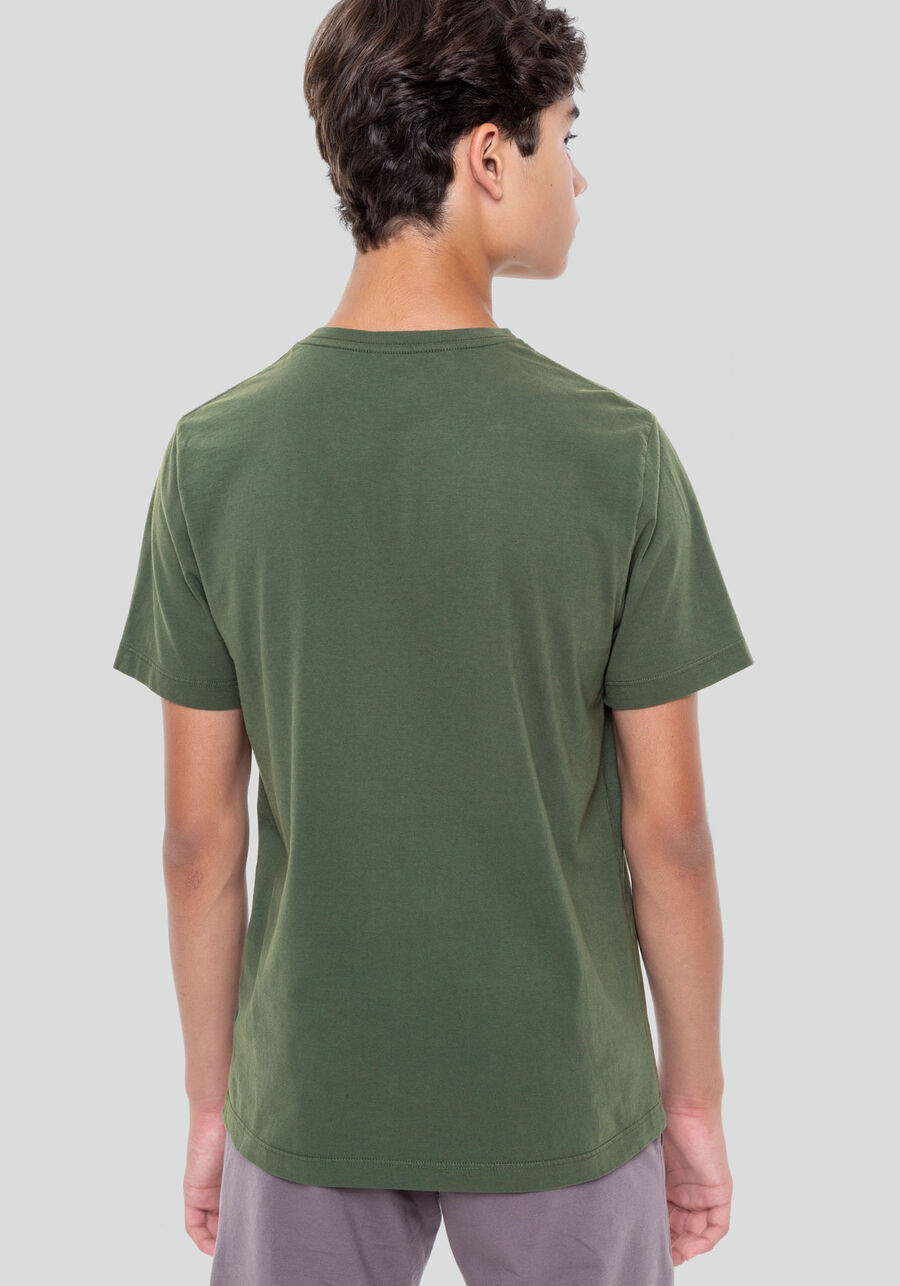 Camiseta Juvenil em Malha Leve Básica, 3529 VERDE. Camiseta Juvenil em Malha Leve Básica, 3529 VERDE, large.
