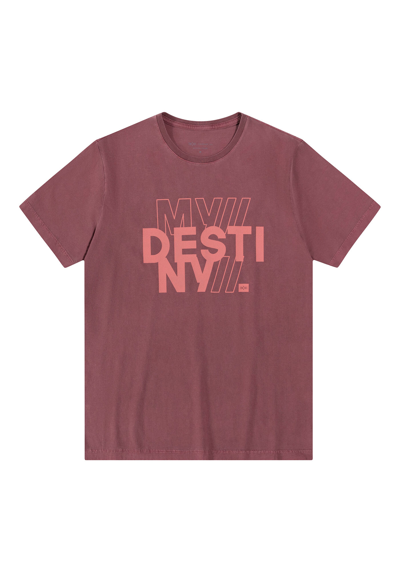 Camiseta em Malha Estampa My Destiny, BORDO WITCH, large.