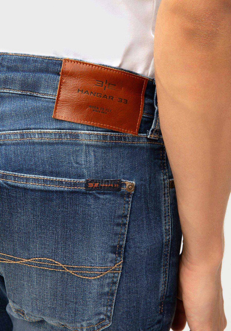 Calça Jeans Slim Masculina Estonada, JEANS. Calça Jeans Slim Masculina Estonada, JEANS, large.