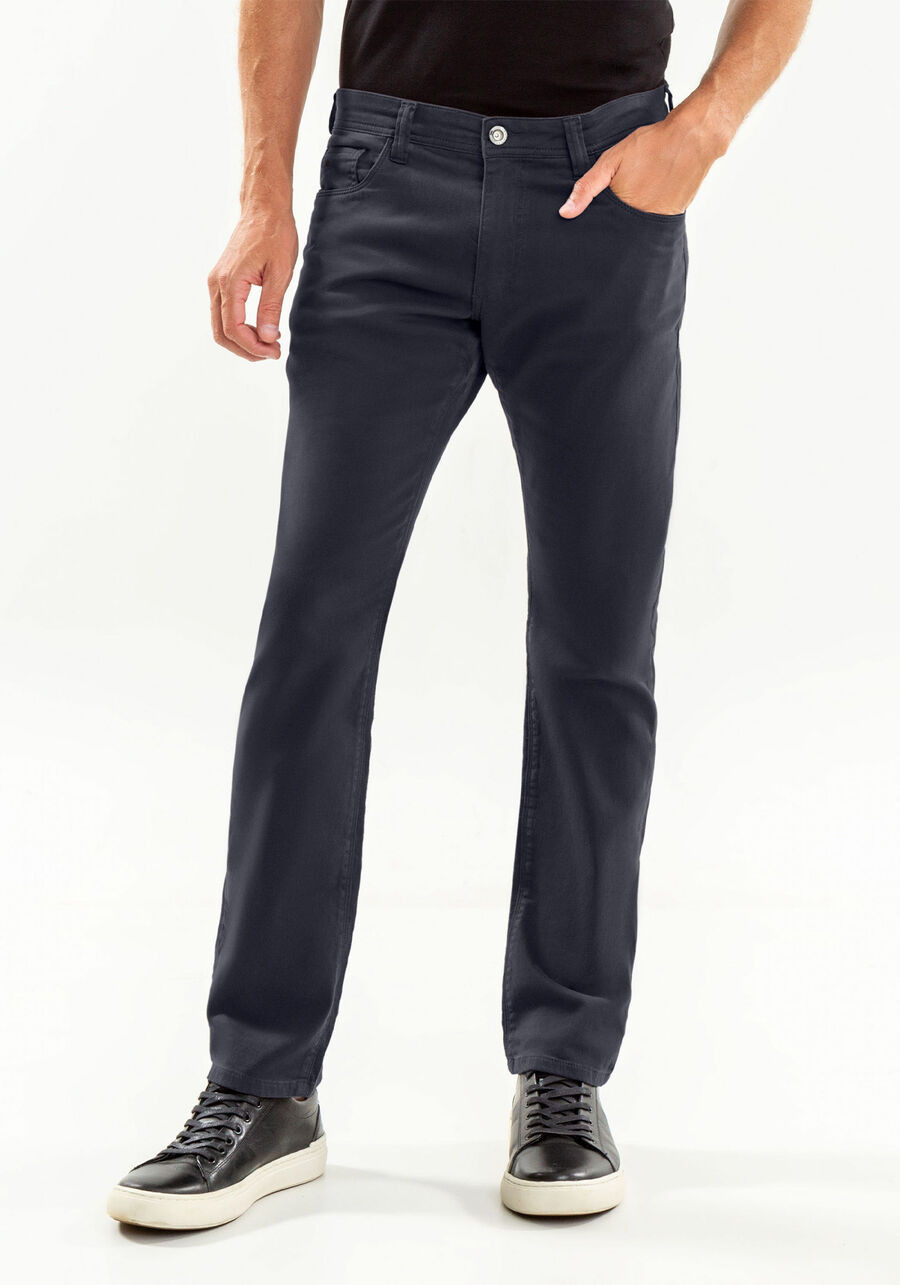 Calça Sarja Masculina Slim TurboFan, CINZA NOTI. Calça Sarja Masculina Slim TurboFan, CINZA NOTI, large.