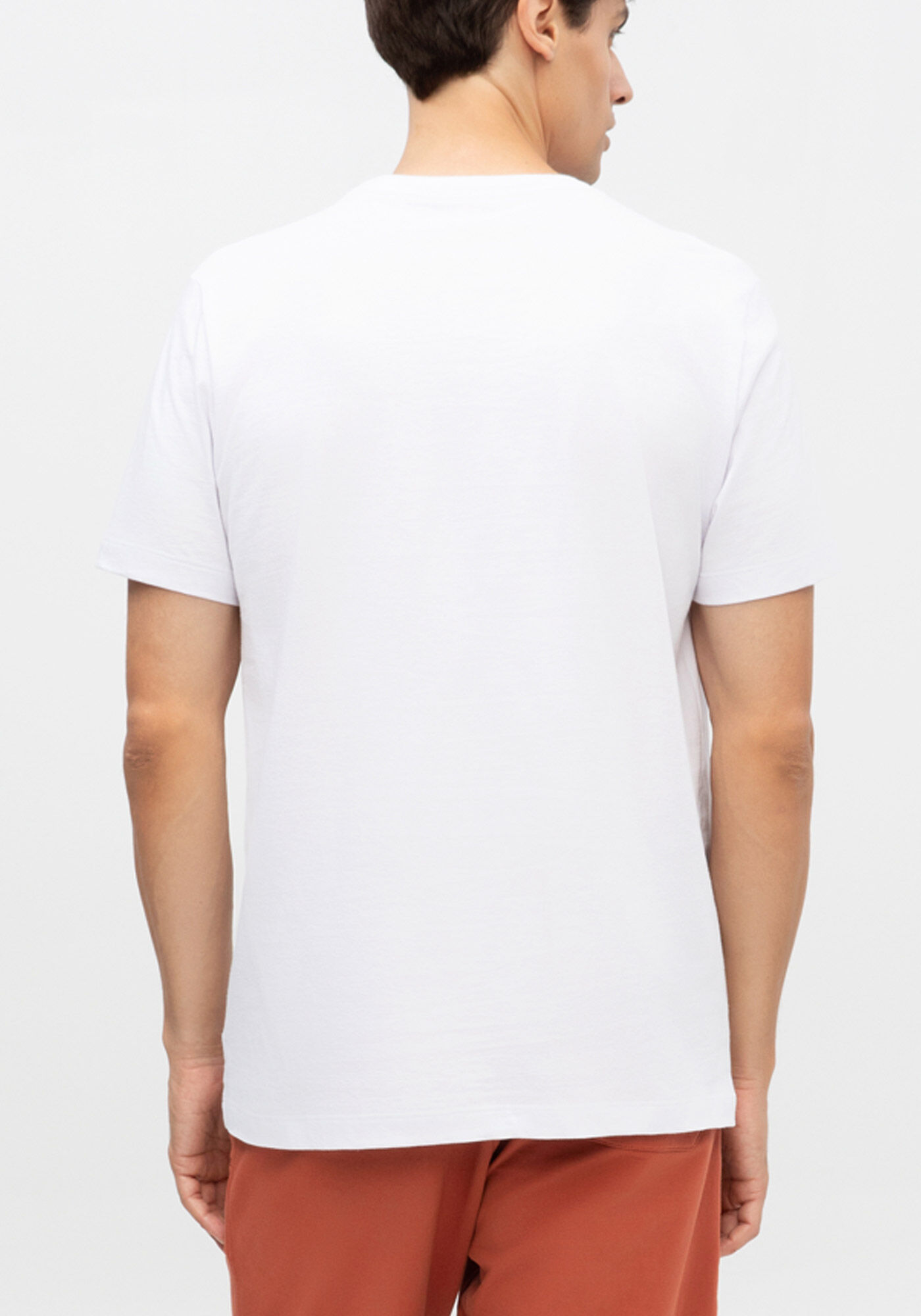 Camiseta B&aacute;sica De Mangas Curtas Colors, BRANCO, large.