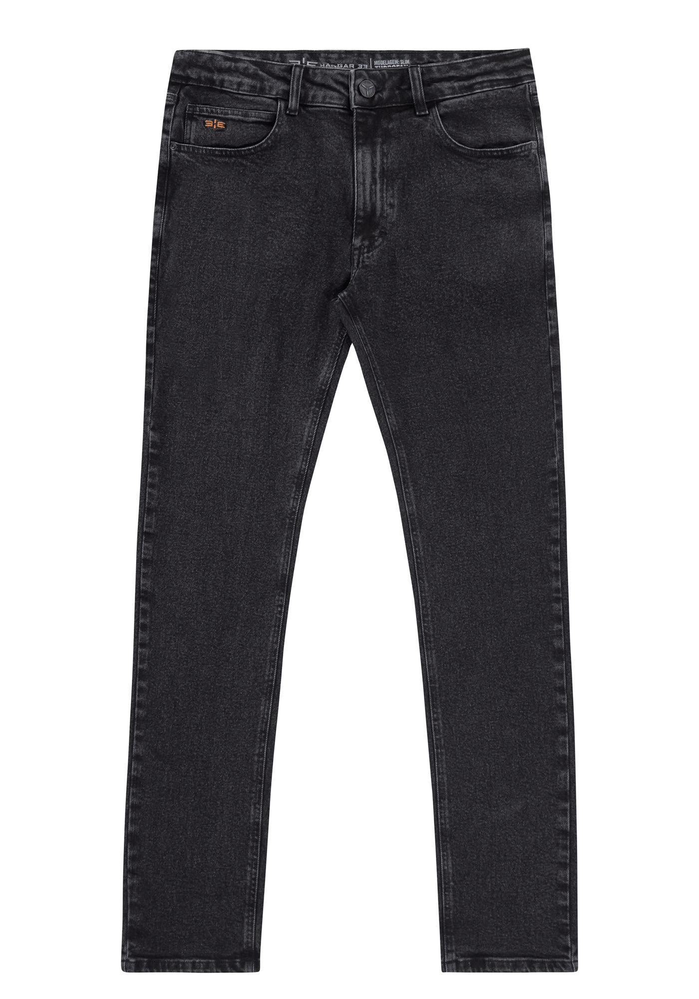 Calça jeans slim fit masculina discount preta