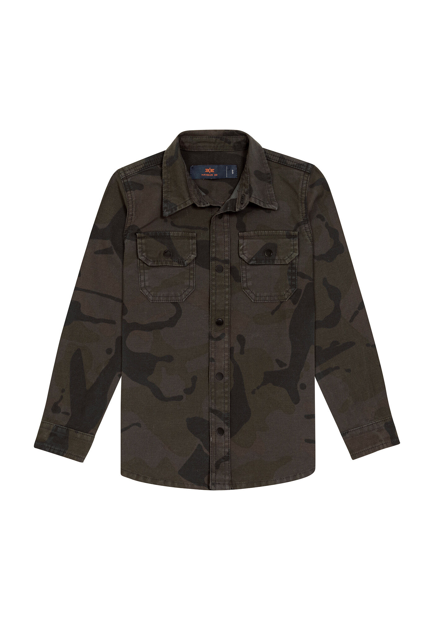 Camisa Sarja com Elastano, VERDE FURIA, large.