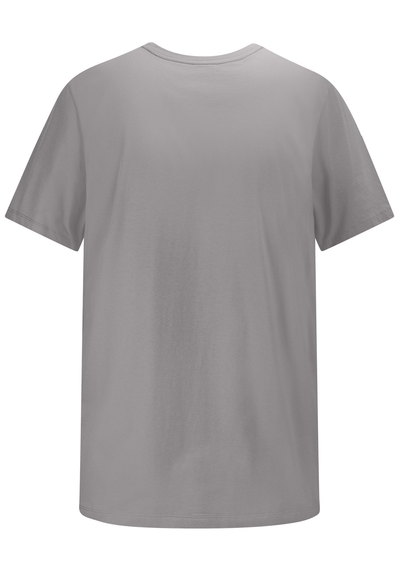 Camiseta Masculina Big & Tall em Malha Estampada, CINZA, large.