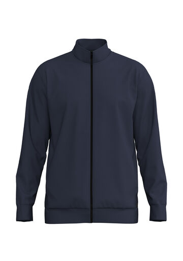Jaqueta Com Zíper Em Malha De Poliamida, MARINHO IMPERIO. Jaqueta Com Zíper Em Malha De Poliamida, MARINHO IMPERIO, large.