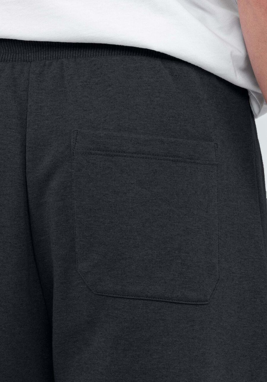 Calça Jogging em Moletom com Bolso Zíper, GRAFITE. Calça Jogging em Moletom com Bolso Zíper, GRAFITE, large.