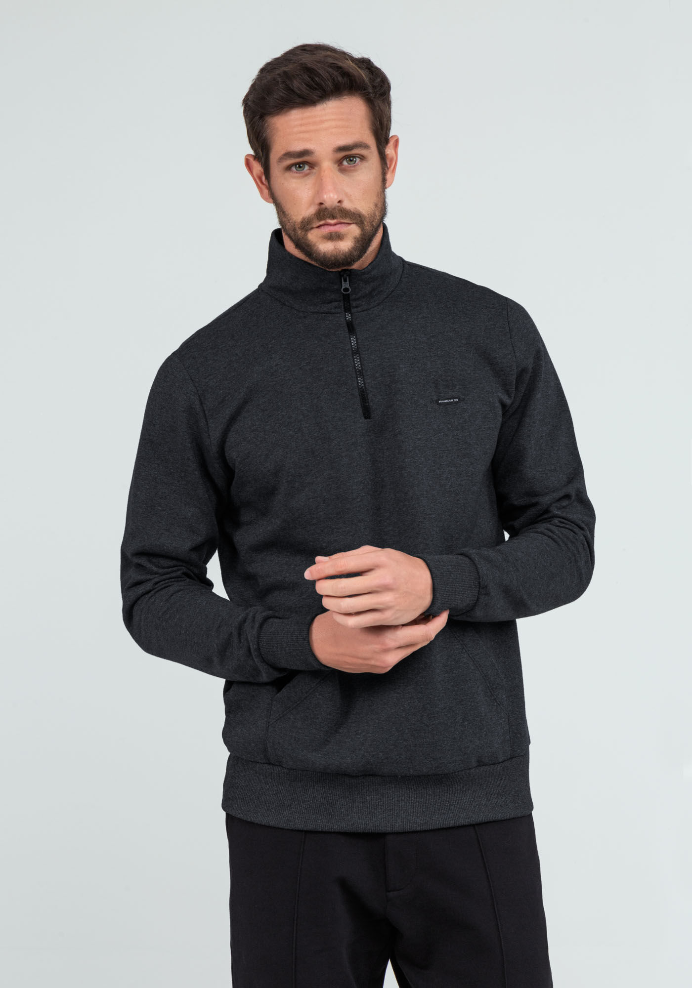 Moletom gola alta masculina hot sale